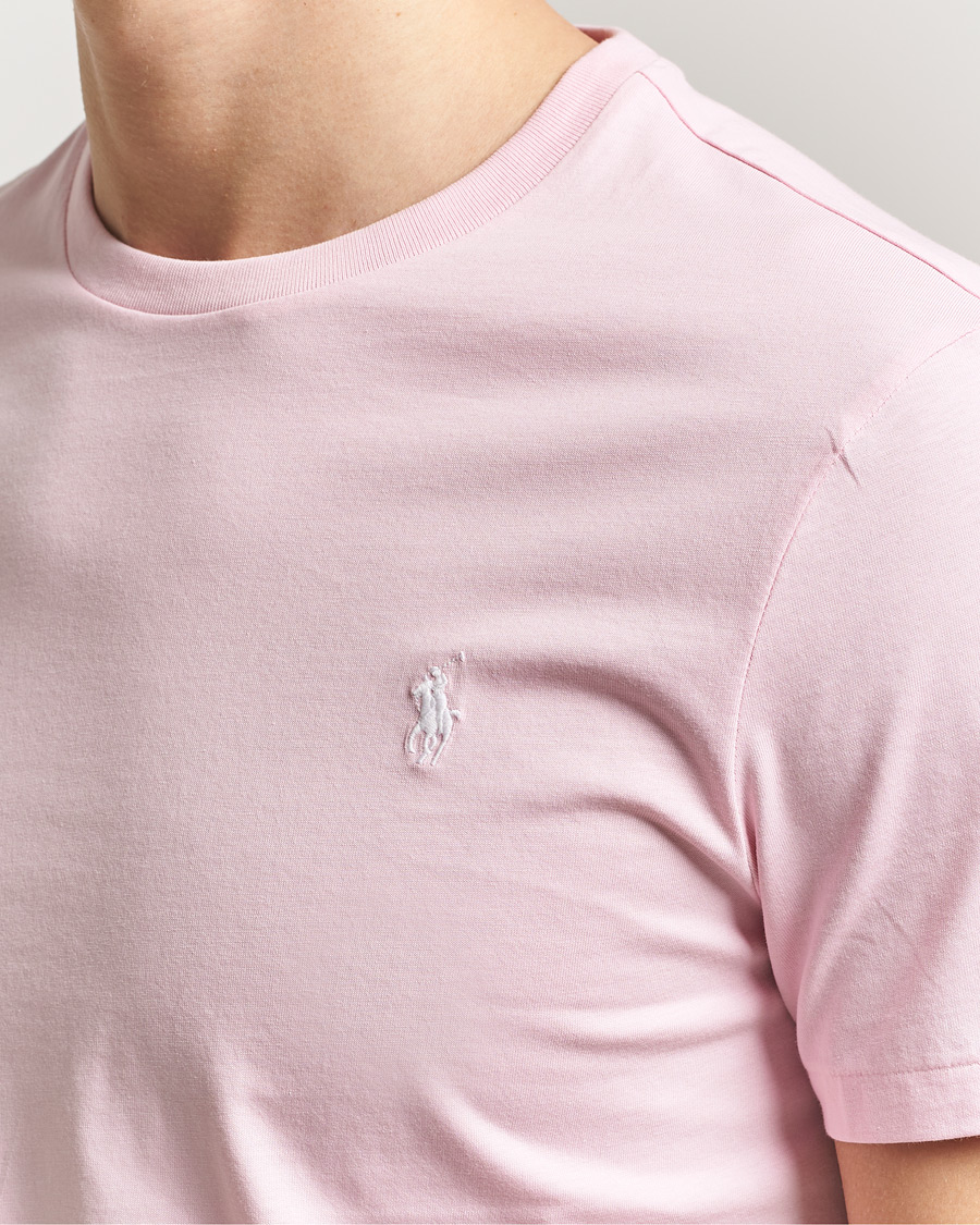 Herre | T-Shirts | Polo Ralph Lauren | Crew Neck T-Shirt Garden Pink