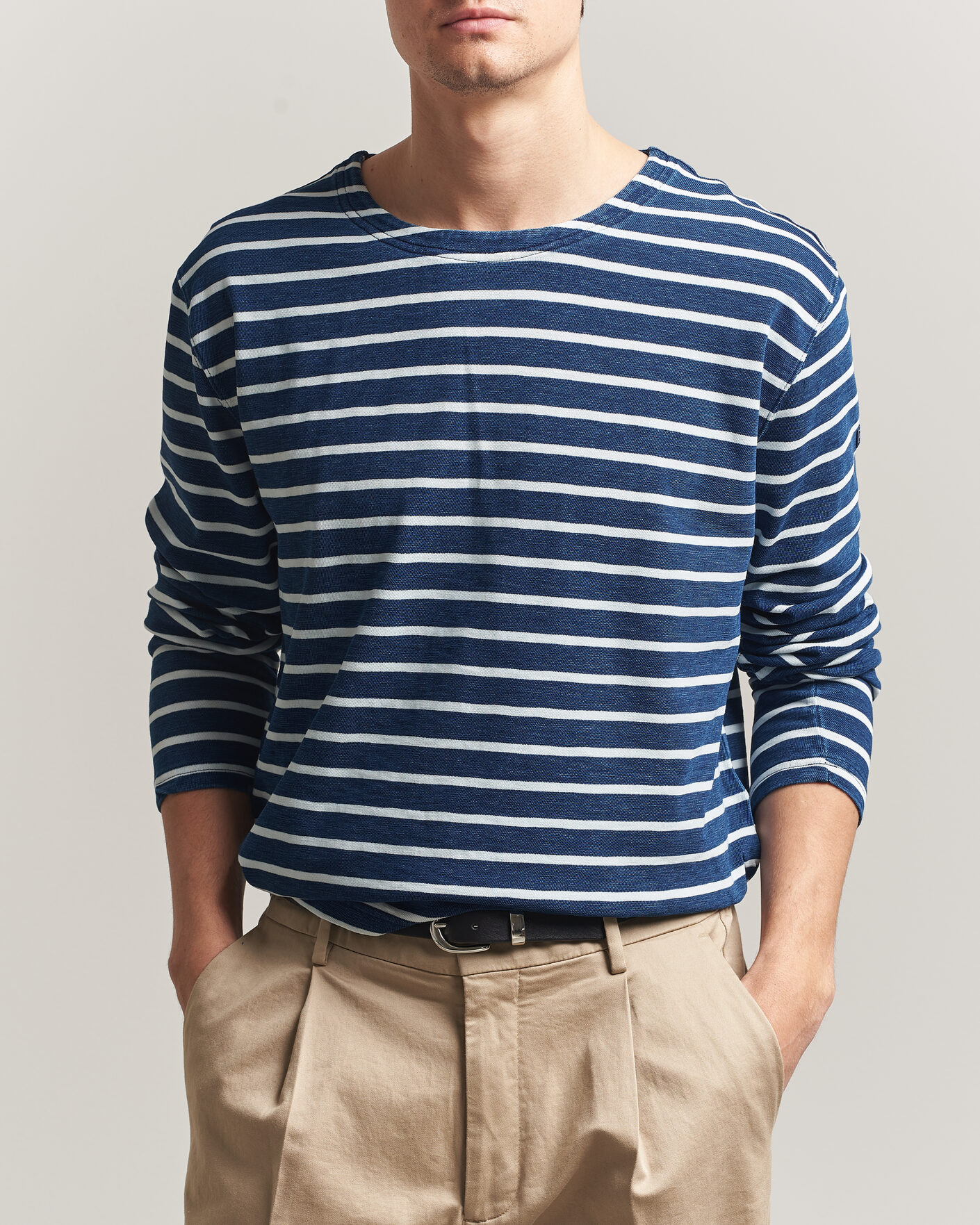 Herre | T-Shirts | Polo Ralph Lauren | Long Sleeve Jersey T-Shirt Dark Indigo