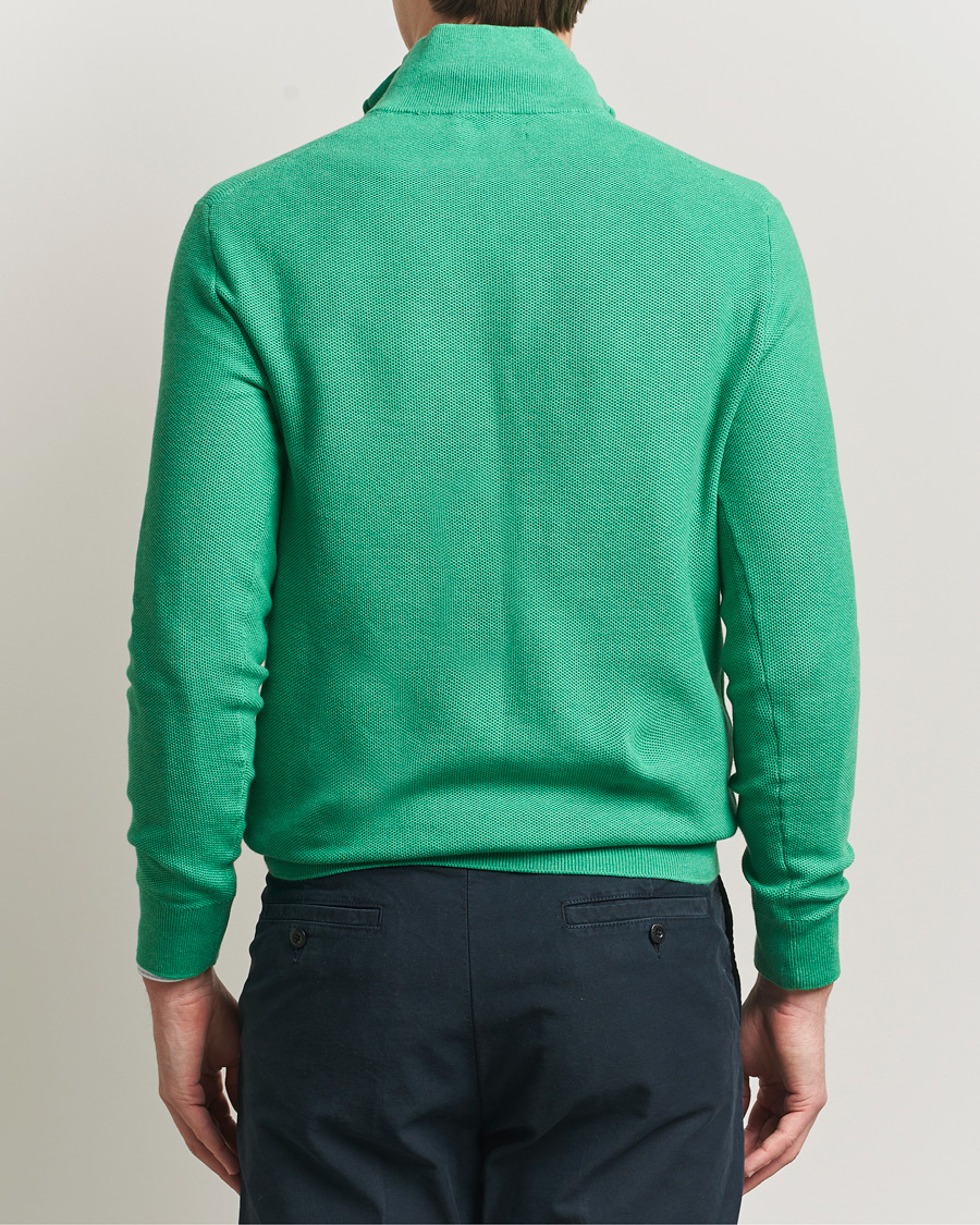 Herre | Gensere | Polo Ralph Lauren | Textured Half Zip Palm Green Heather