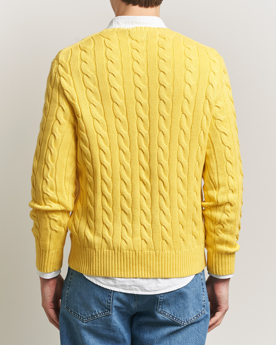 Herre | Gensere | Polo Ralph Lauren | Cotton Cable Pullover Sunfish Yellow