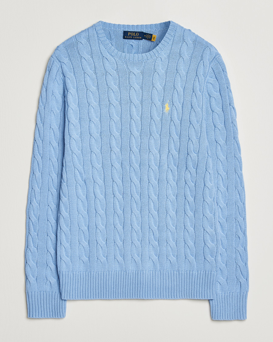 Herre | Gensere | Polo Ralph Lauren | Cotton Cable Pullover Austin Blue