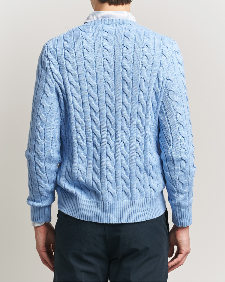 Herre | Gensere | Polo Ralph Lauren | Cotton Cable Pullover Austin Blue