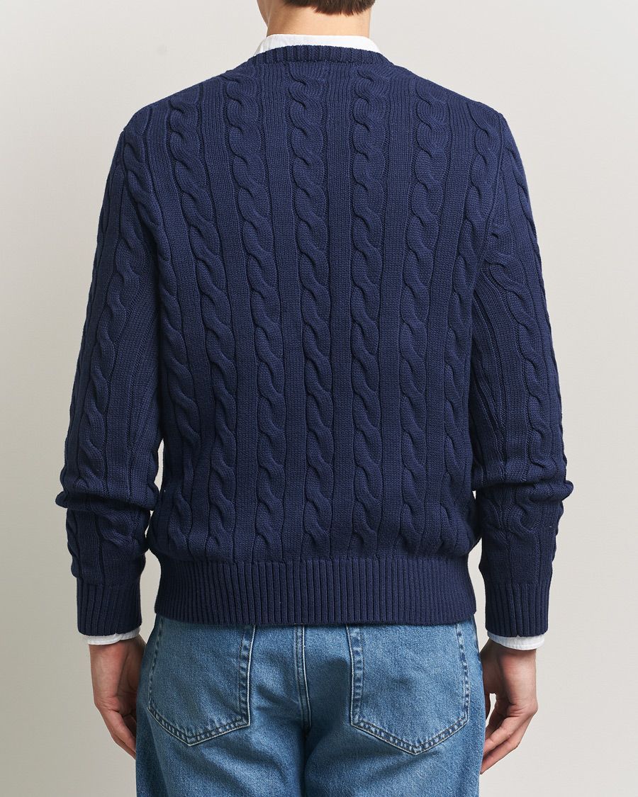 Herre | Gensere | Polo Ralph Lauren | Cotton Cable Pullover Bright Navy