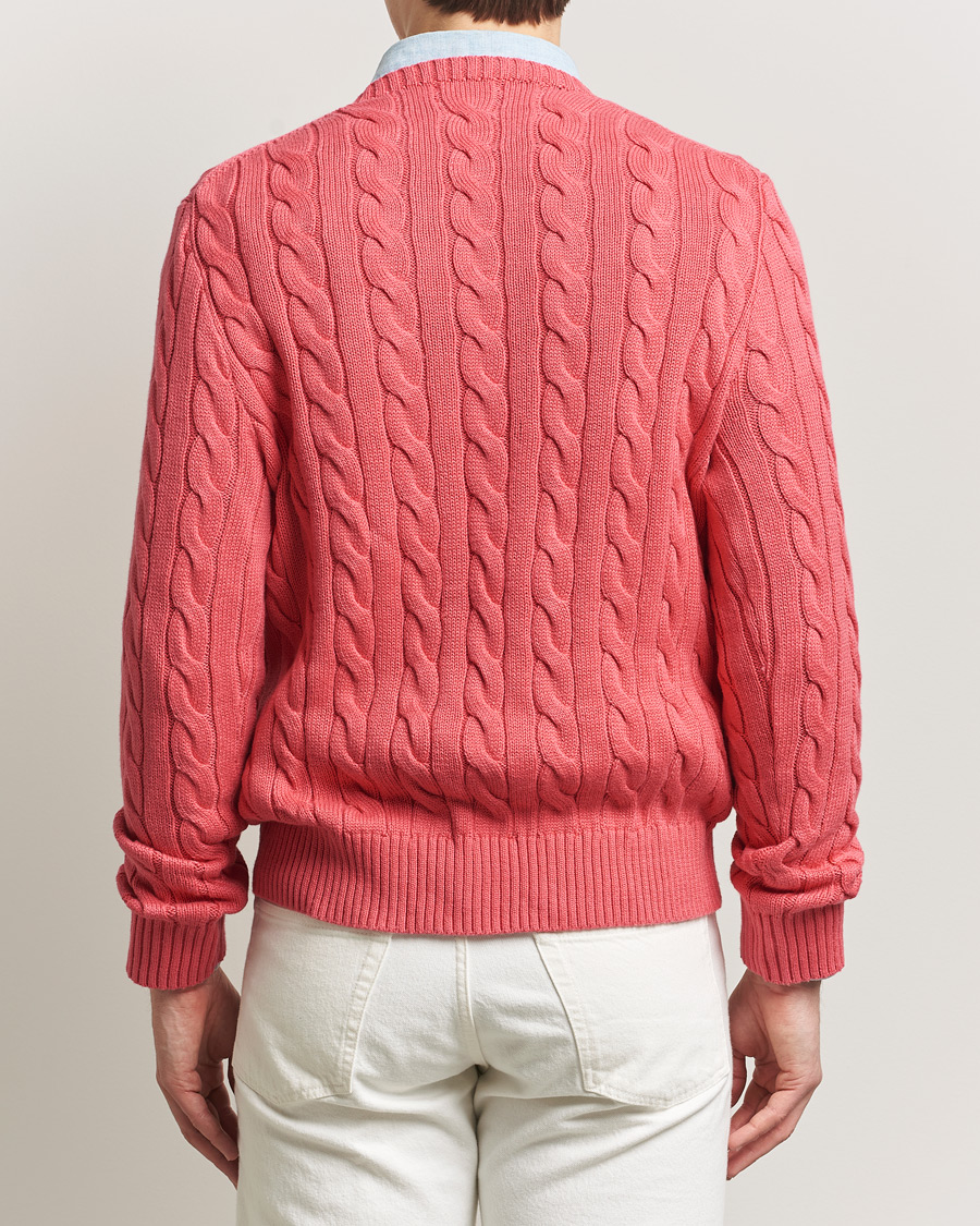 Herre | Gensere | Polo Ralph Lauren | Cotton Cable Pullover Pale Red