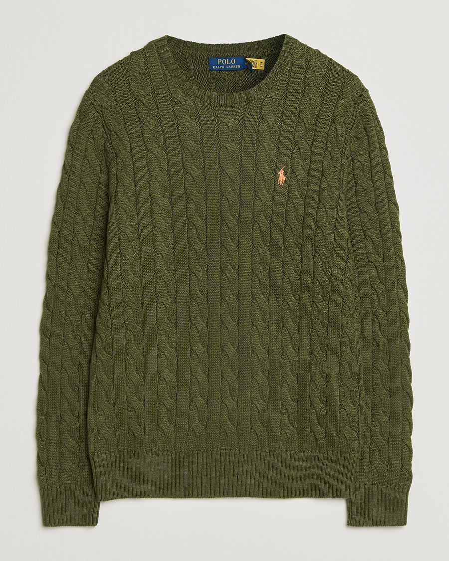 Herre | Gensere | Polo Ralph Lauren | Cotton Cable Pullover Garden Trail Heather