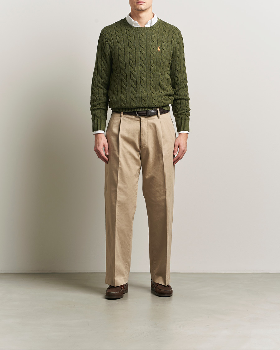 Herre | Gensere | Polo Ralph Lauren | Cotton Cable Pullover Garden Trail Heather