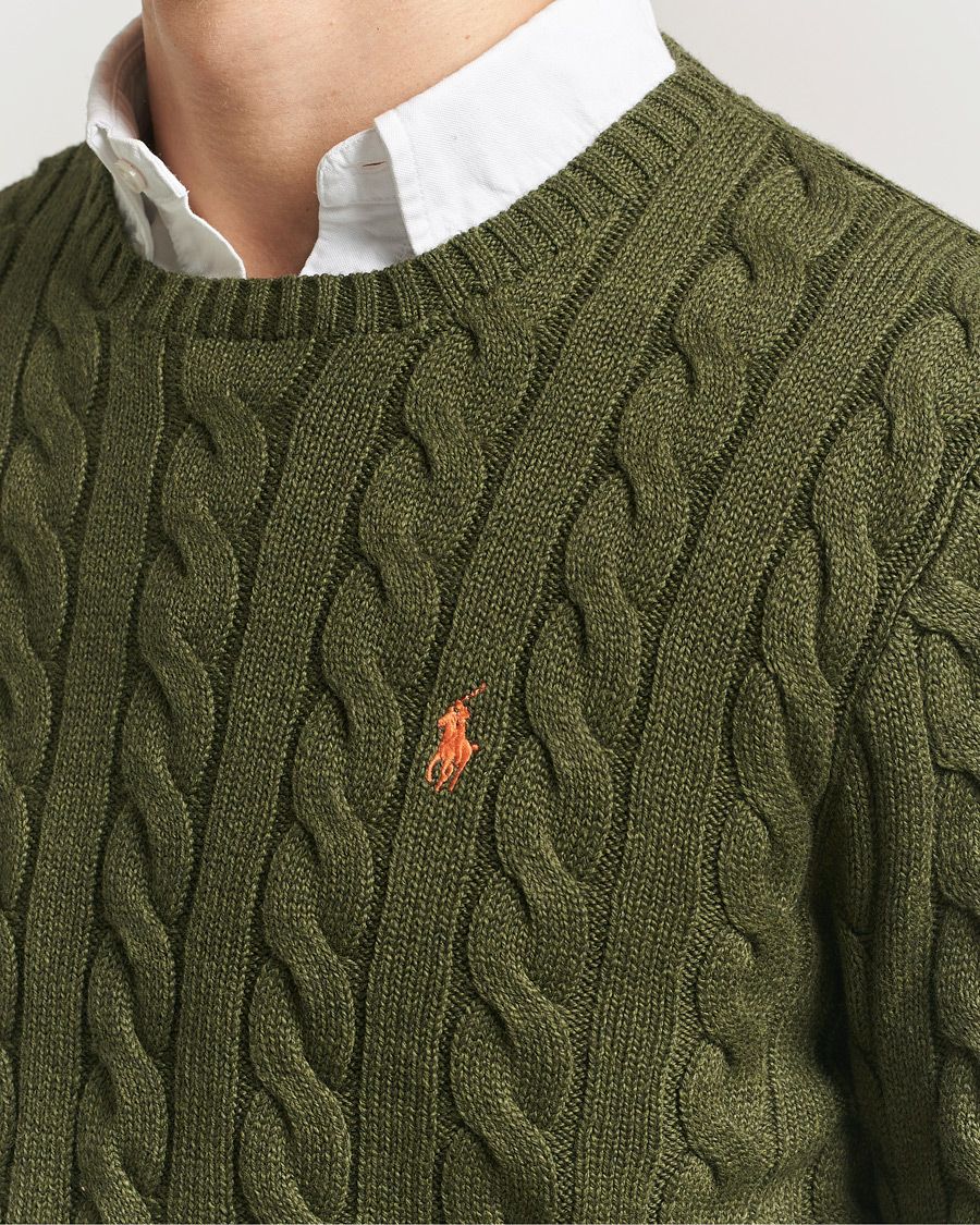 Herre | Gensere | Polo Ralph Lauren | Cotton Cable Pullover Garden Trail Heather