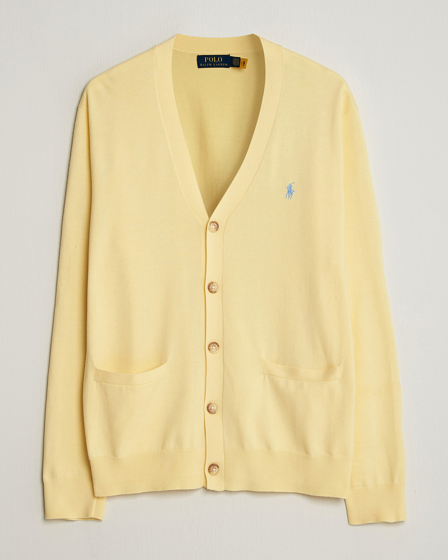 Herre | Gensere | Polo Ralph Lauren | Cotton Cardigan Wicket Yellow