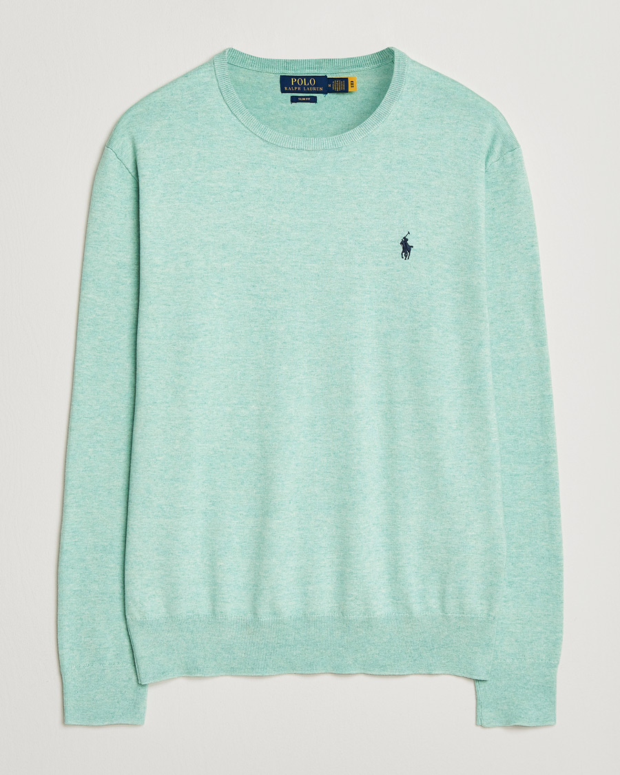 Herre | Gensere | Polo Ralph Lauren | Cotton Crew Neck Sweater Green Heather