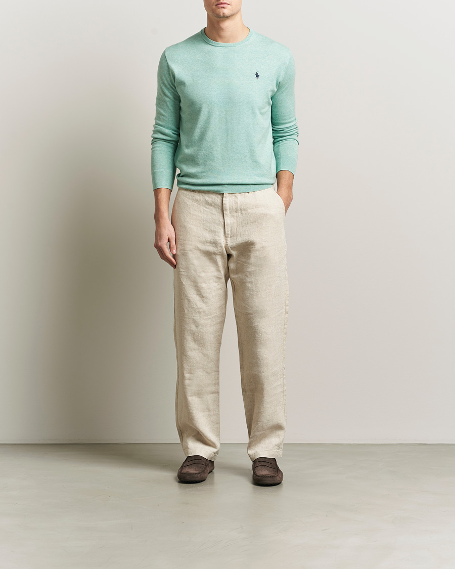 Herre | Gensere | Polo Ralph Lauren | Cotton Crew Neck Sweater Green Heather