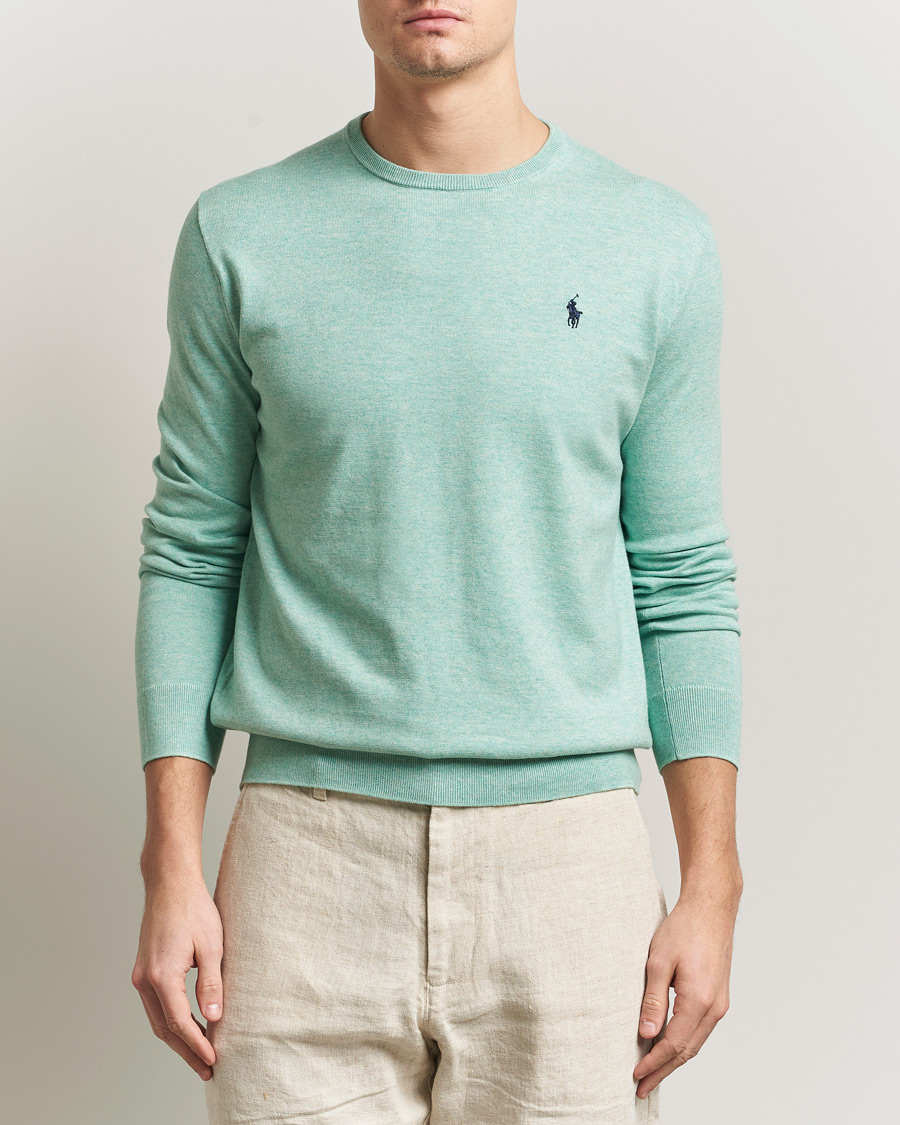 Herre | Gensere | Polo Ralph Lauren | Cotton Crew Neck Sweater Green Heather