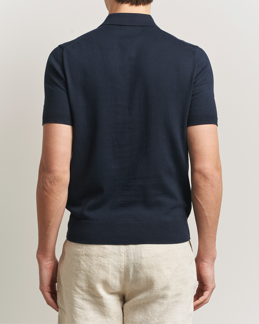 Herre | Pikéer | Polo Ralph Lauren | Knitted Short Sleeve Polo Hunter Navy