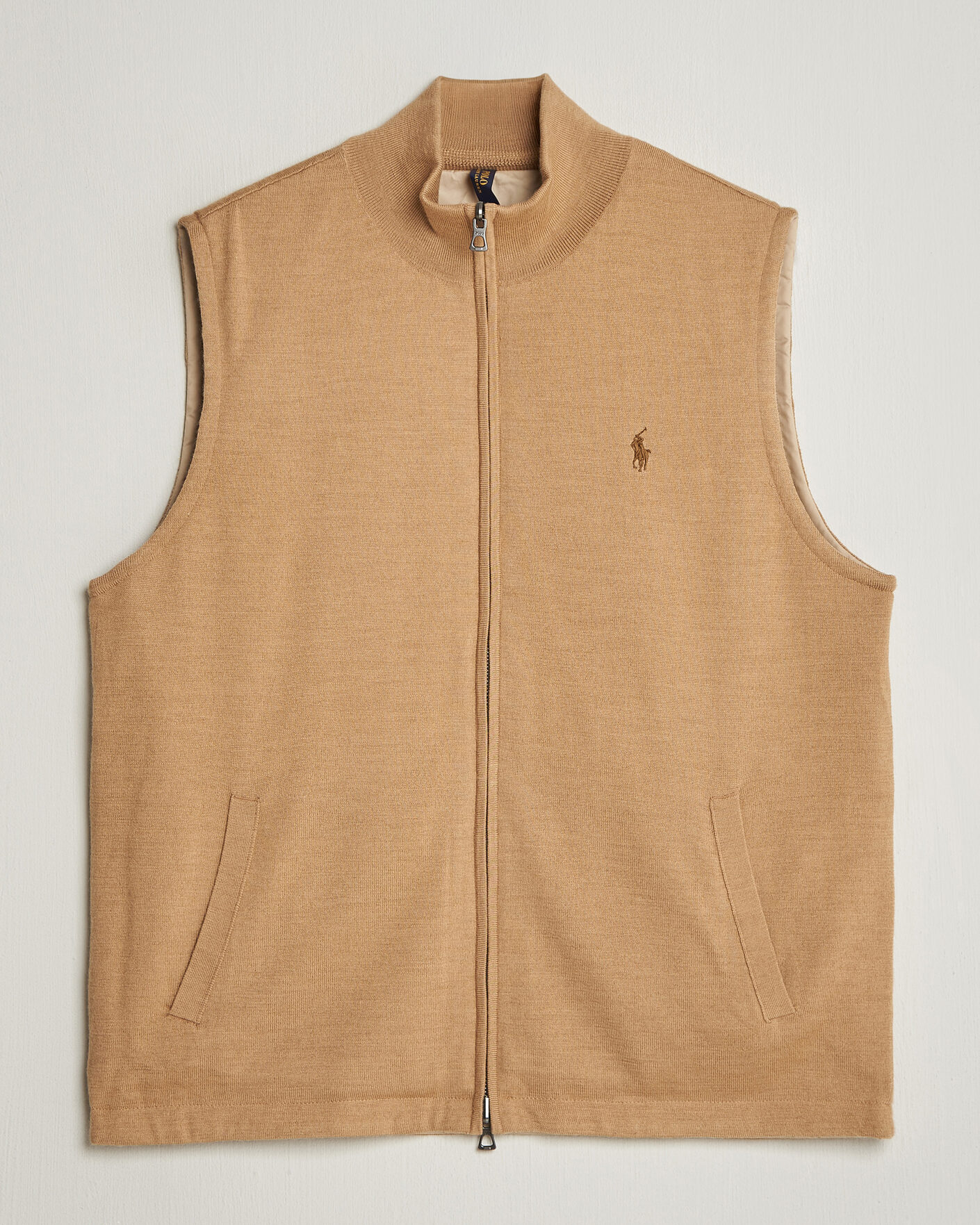 Herre | Gensere | Polo Ralph Lauren | Wool Blend Vest Camel Combo