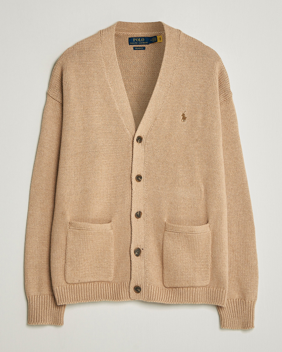 Herre | Gensere | Polo Ralph Lauren | Cotton Cardigan Camel Melange