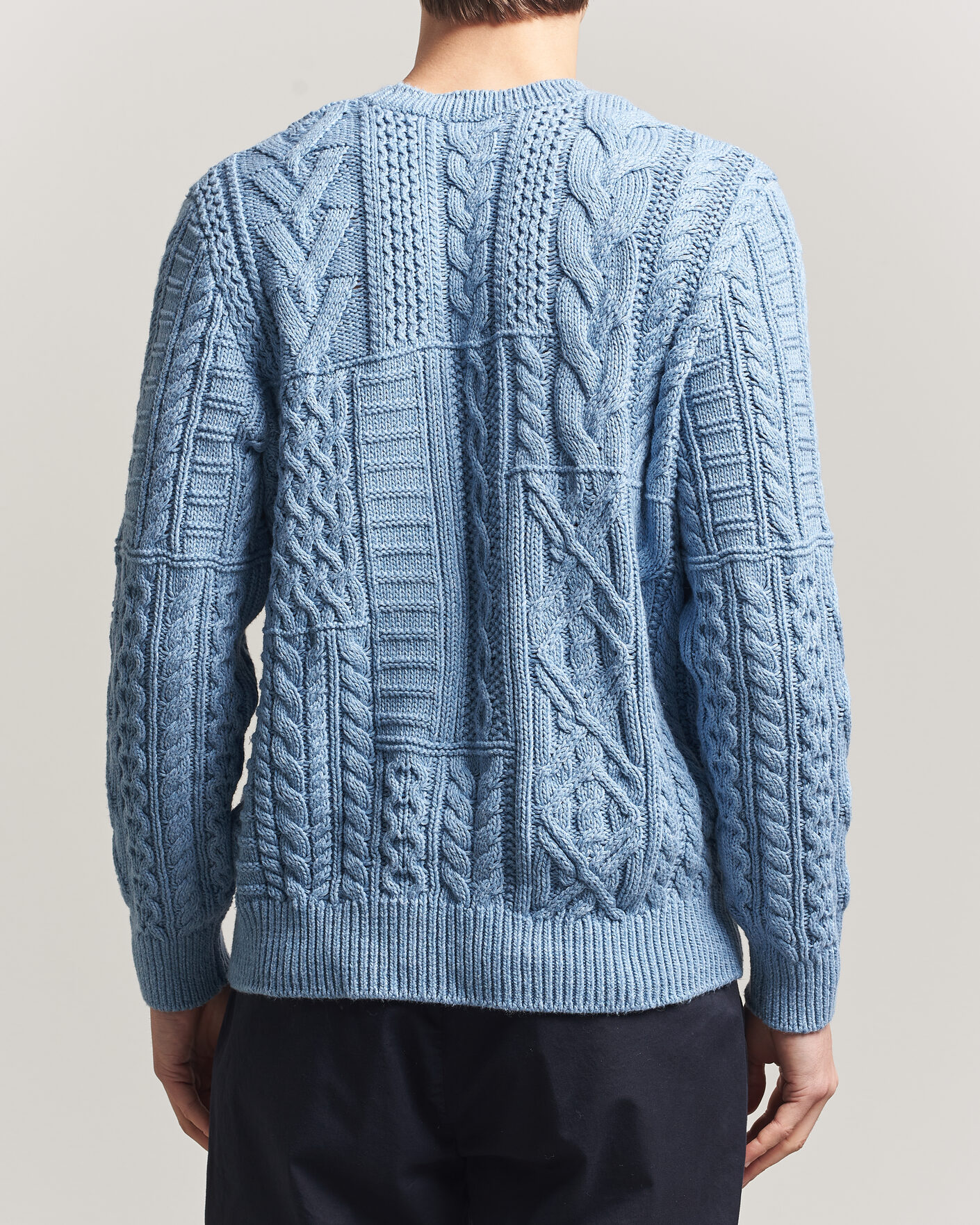Herre | Gensere | Polo Ralph Lauren | Cotton Flag Sweater Light Blue Combo