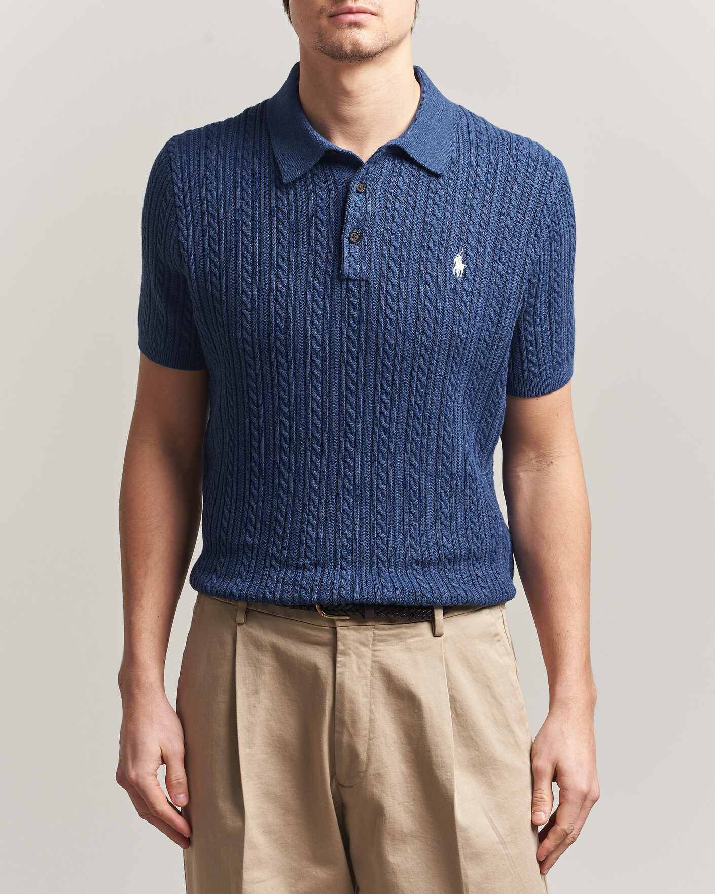 Herre | Pikéer | Polo Ralph Lauren | Cotton Polo Rustic Navy Heather
