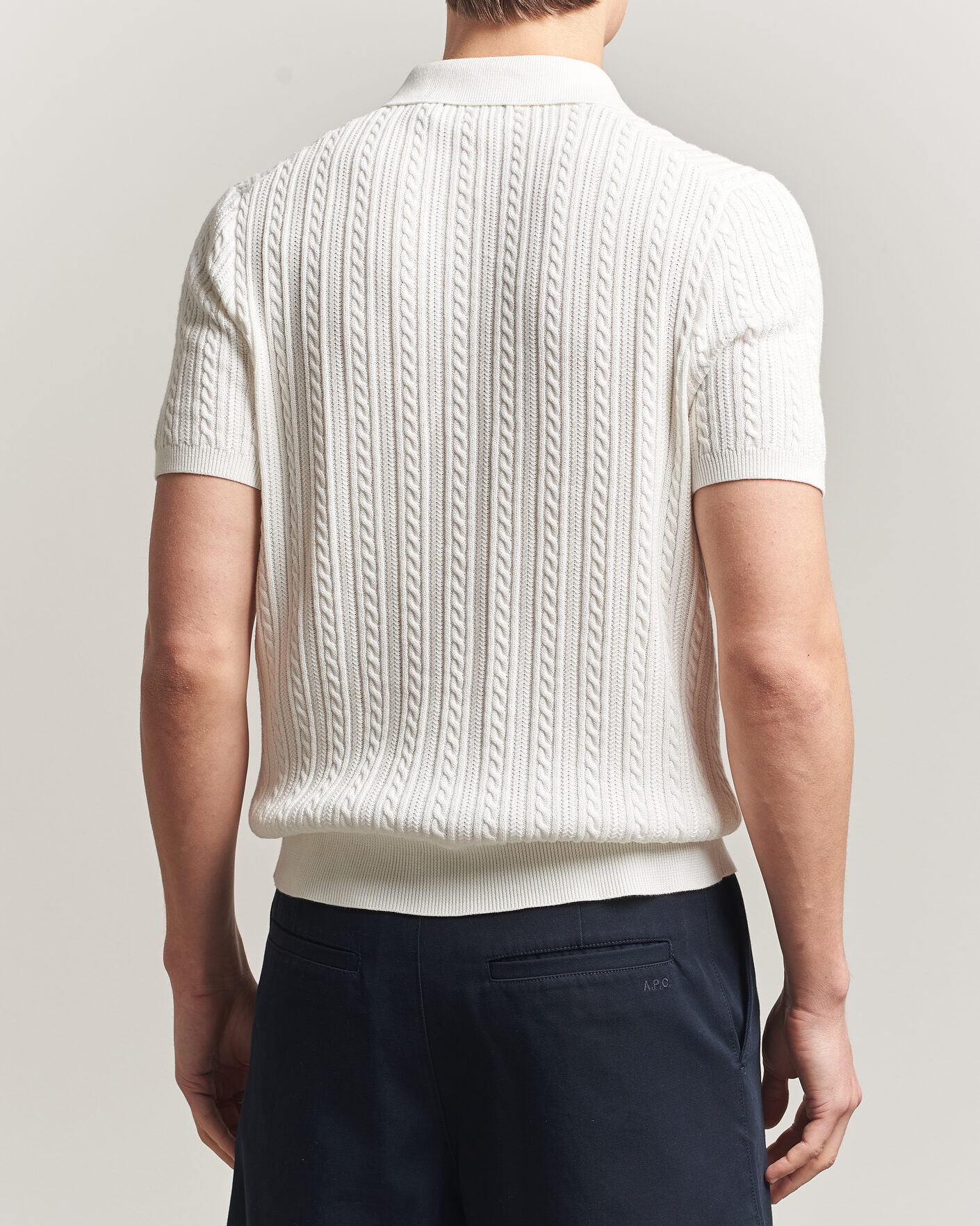 Herre | Pikéer | Polo Ralph Lauren | Cotton Polo Deckwash White/Navy