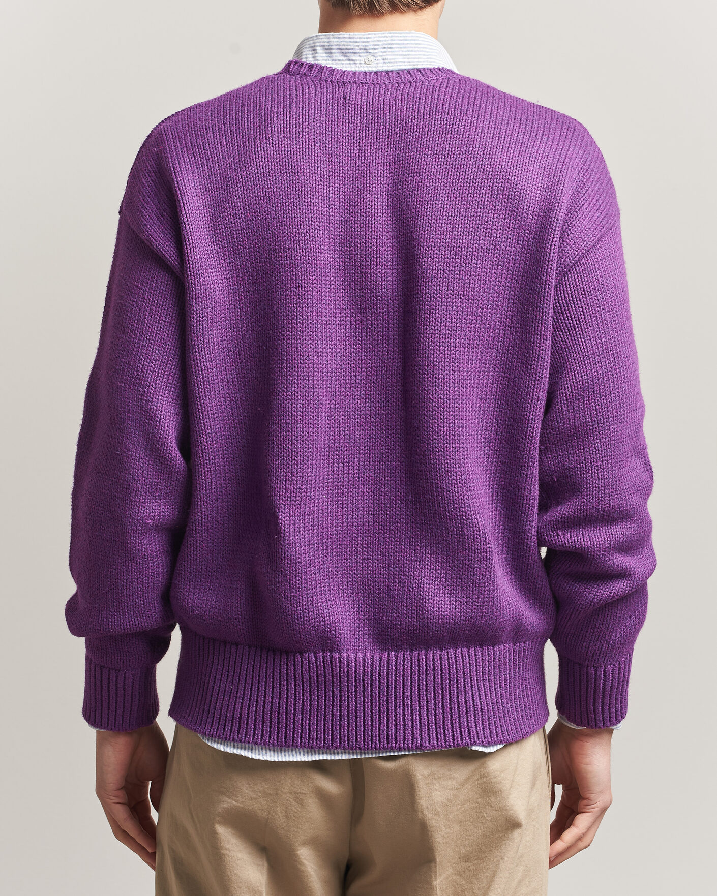 Herre | Gensere | Polo Ralph Lauren | Cotton Logo Sweater Purple Heahter