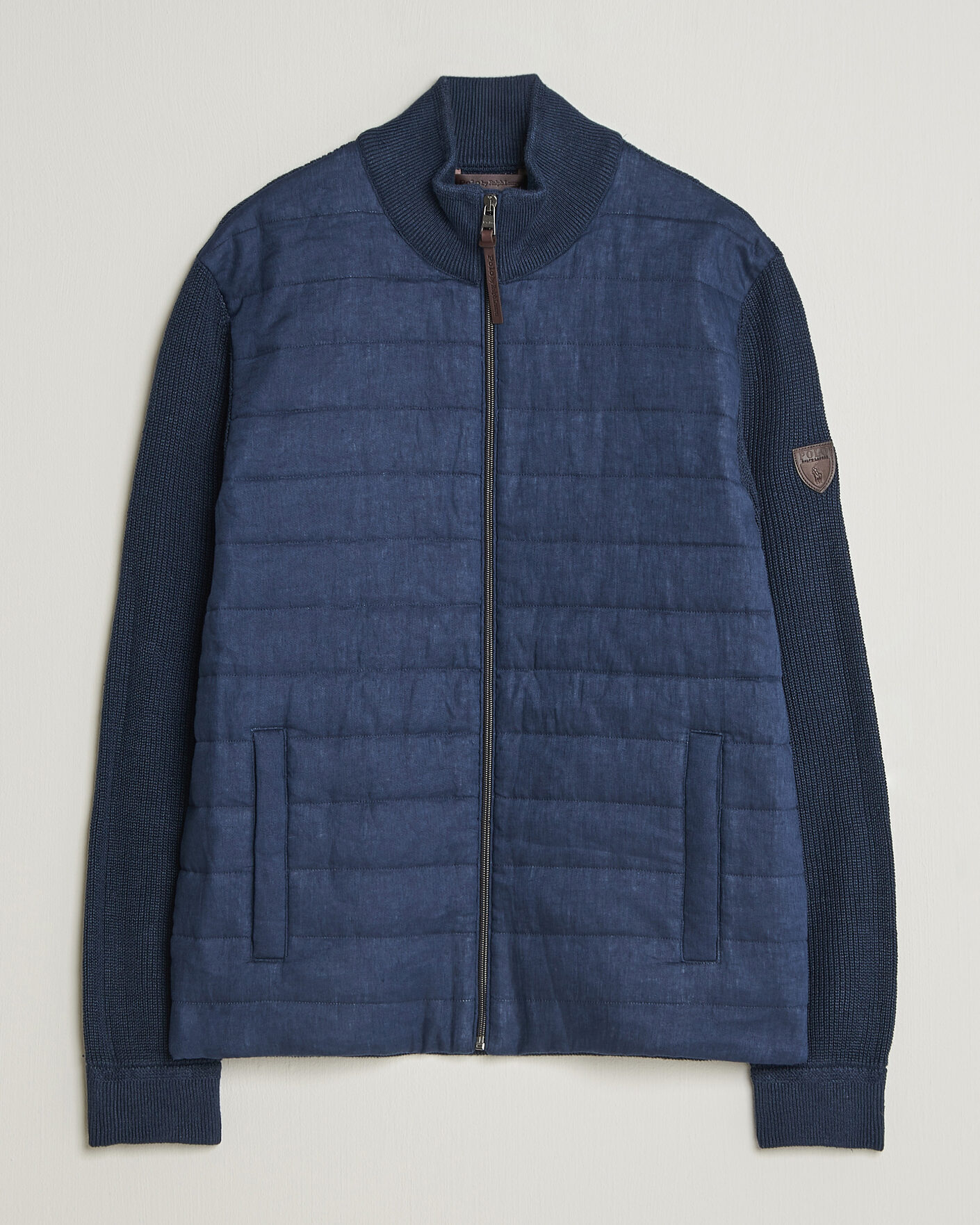 Herre | Gensere | Polo Ralph Lauren | Linen Full Zip Sweater Navy