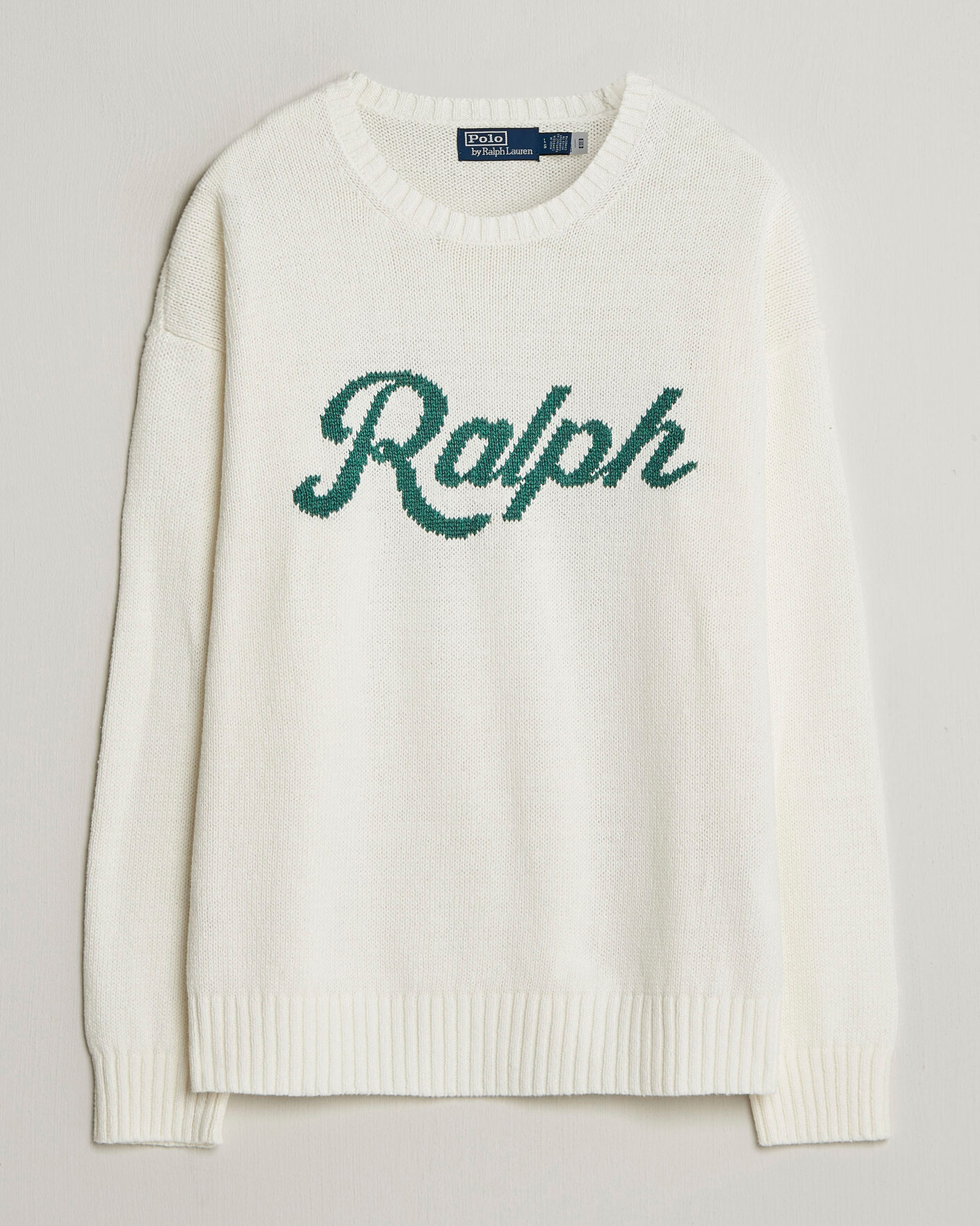 Herre | Gensere | Polo Ralph Lauren | Linen Blend Sweater Deckwash White