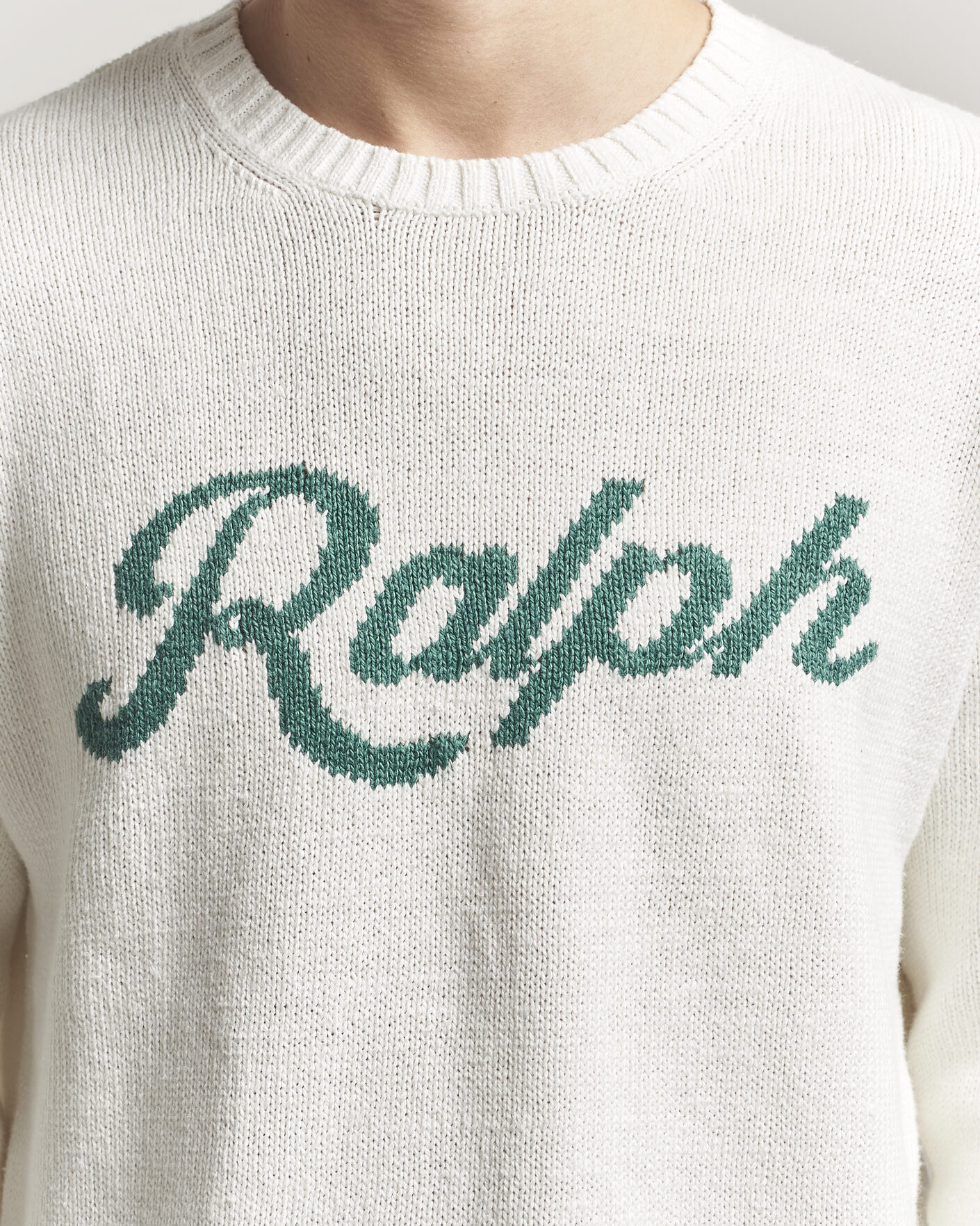 Herre | Gensere | Polo Ralph Lauren | Linen Blend Sweater Deckwash White