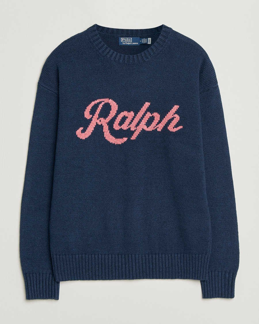 Herre | Gensere | Polo Ralph Lauren | Linen Blend Sweater Dark Cobalt