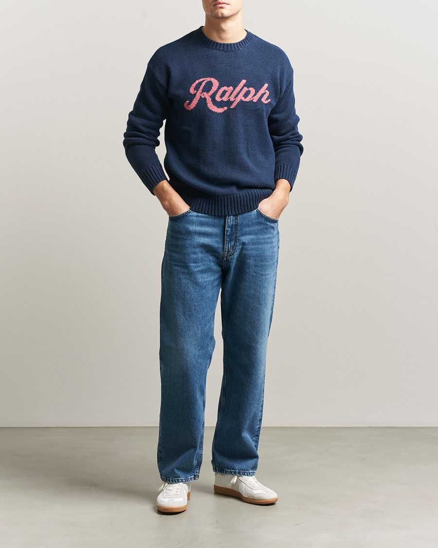 Herre | Gensere | Polo Ralph Lauren | Linen Blend Sweater Dark Cobalt