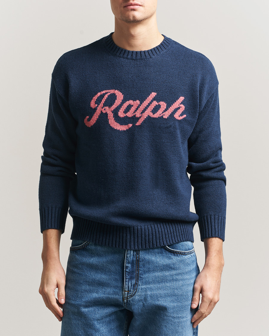 Herre | Gensere | Polo Ralph Lauren | Linen Blend Sweater Dark Cobalt