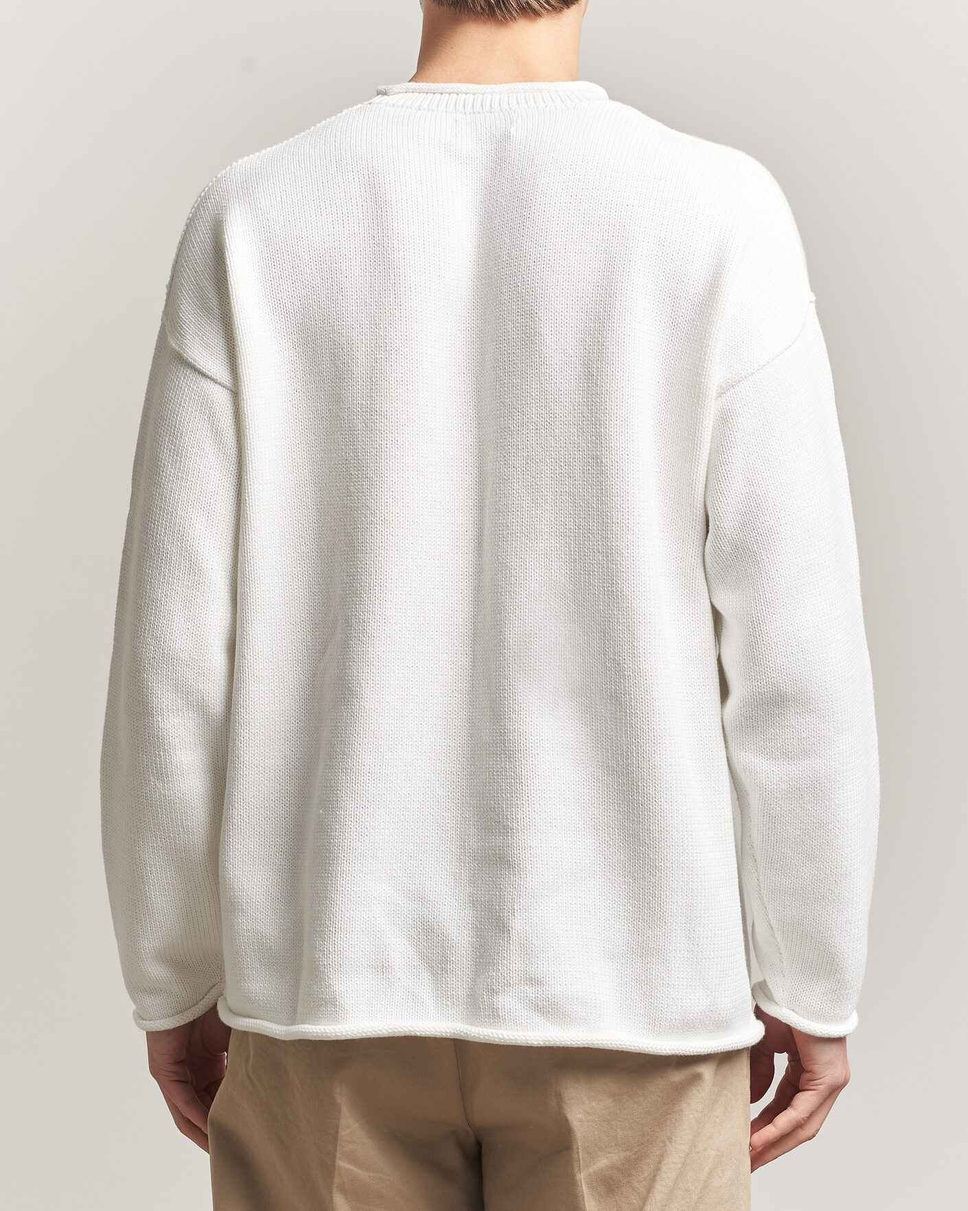 Herre | Gensere | Polo Ralph Lauren | Cotton Bear Sweater Deckwash White