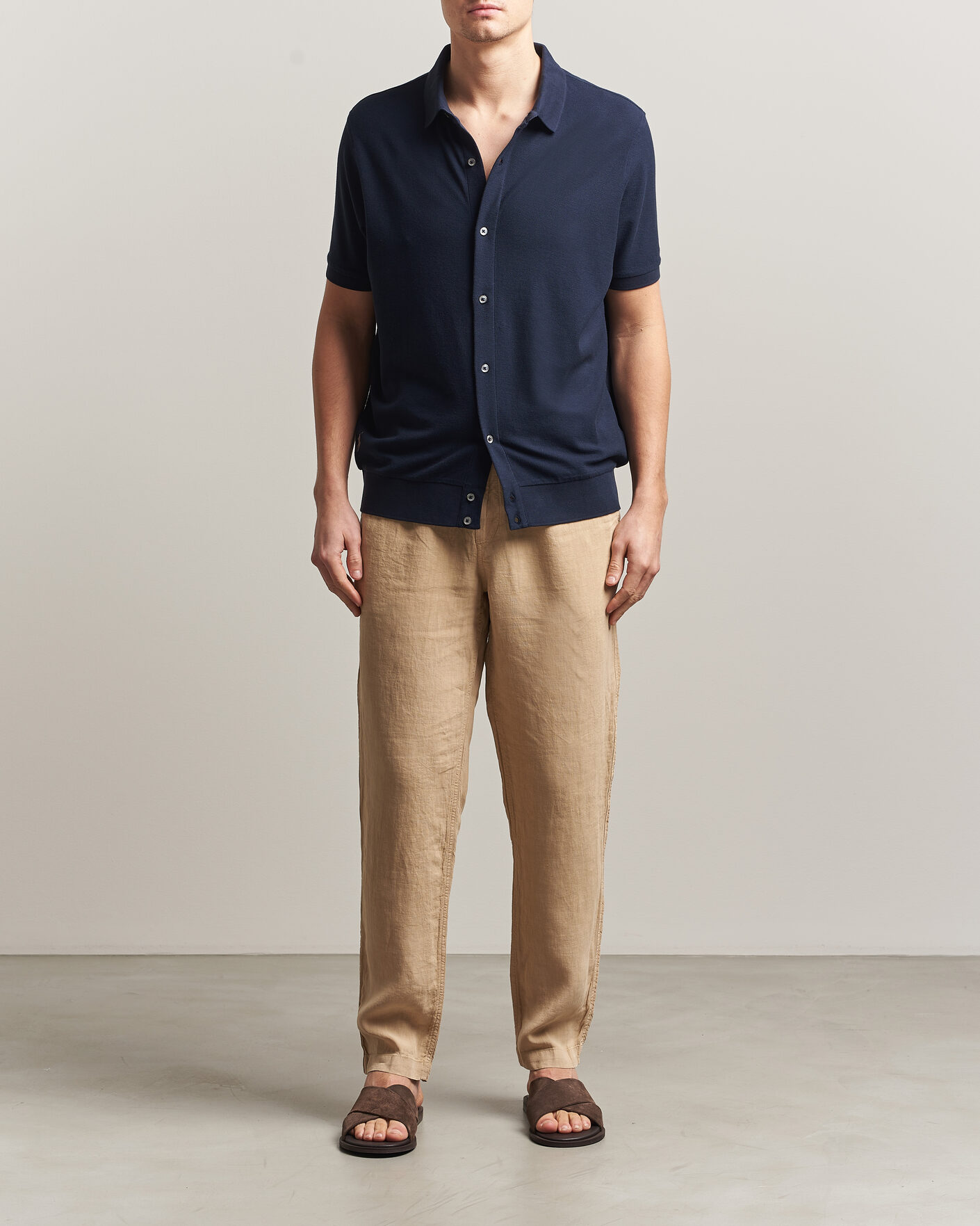 Herre | Pikéer | Polo Ralph Lauren | Cotton Knitted Polo Aviator Navy