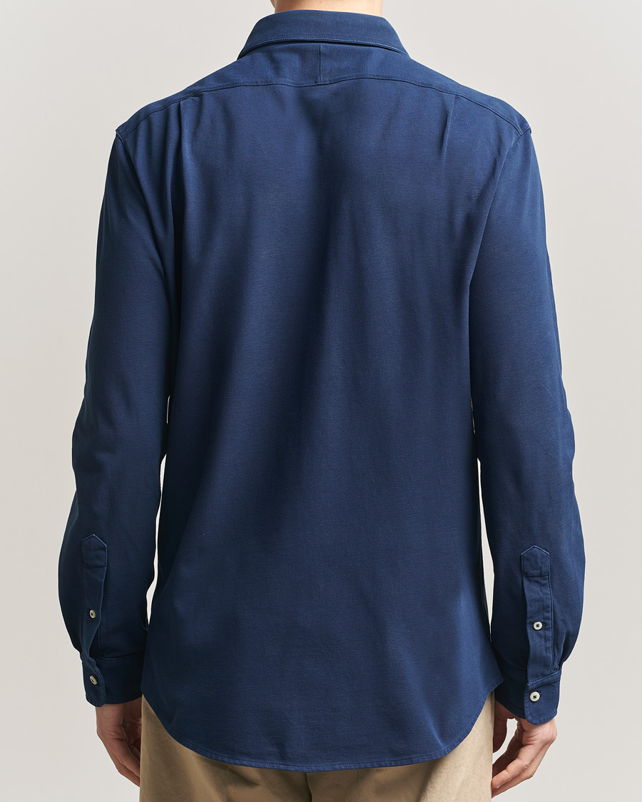 Herre | Skjorter | Polo Ralph Lauren | Featherweight Knitted Shirt Dark Cobalt