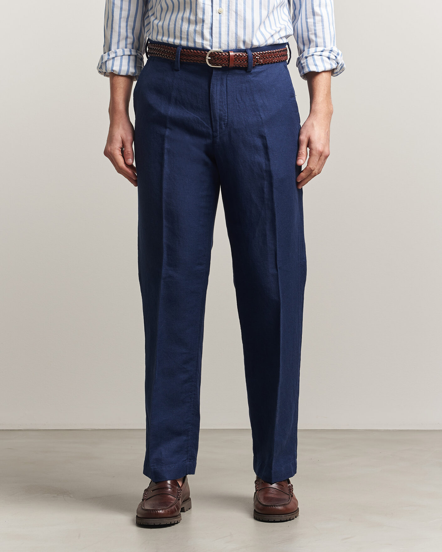 Herre | Bukser | Polo Ralph Lauren | Cotton Linen Pants Newport Navy