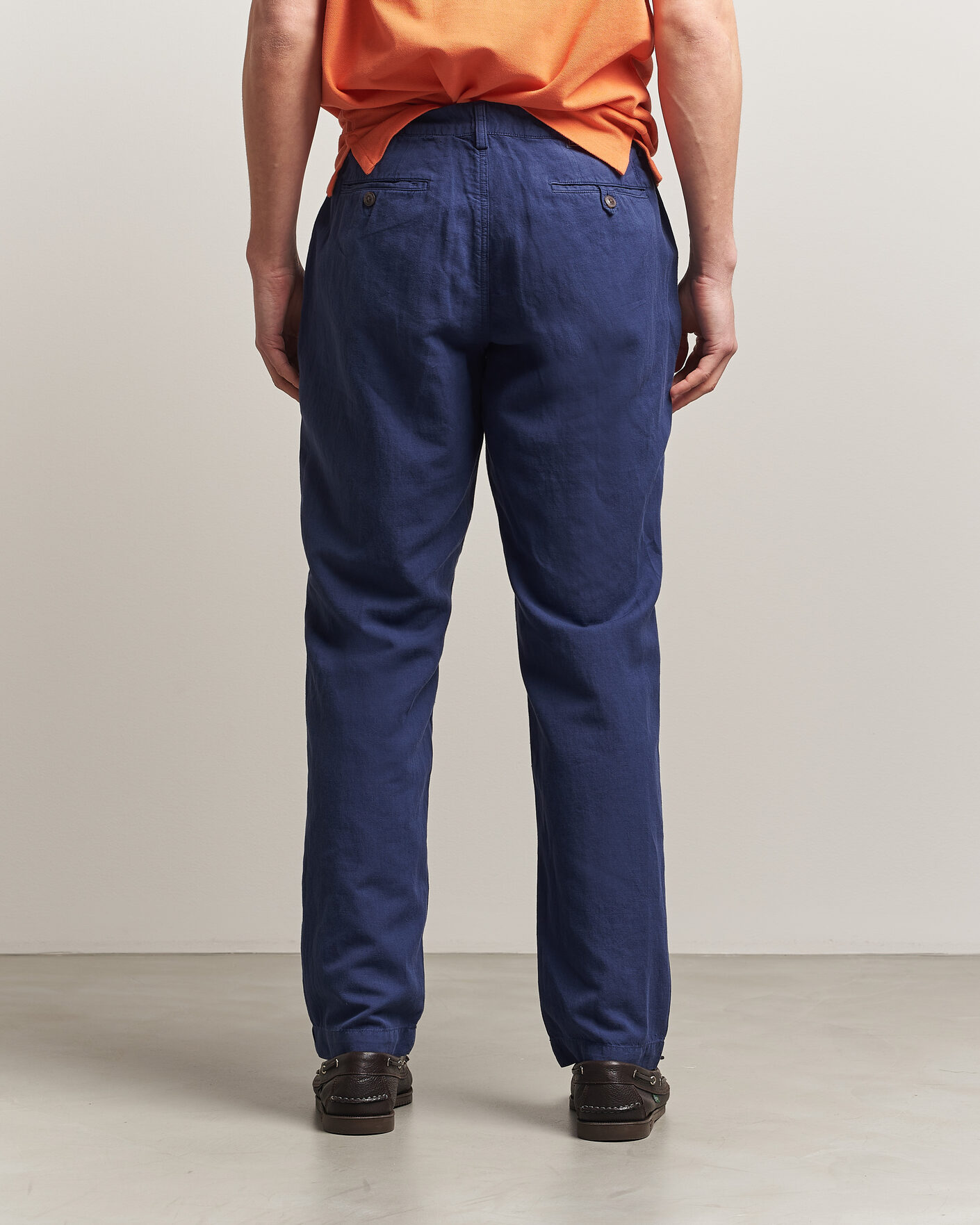 Polo Ralph Lauren Linen Cotton Pants New Classic Navy hos