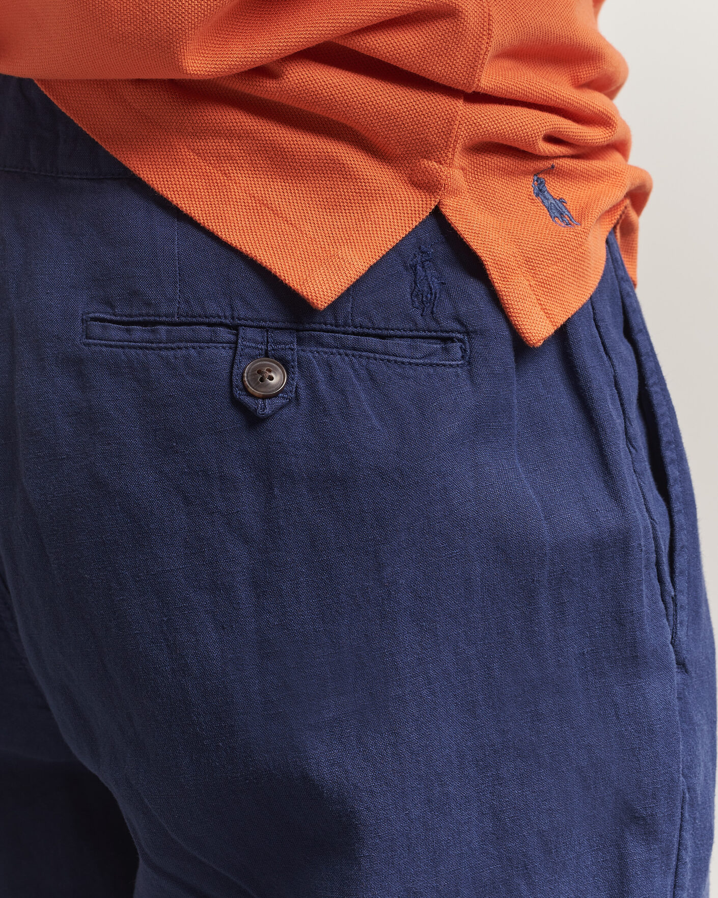 Herre | Bukser | Polo Ralph Lauren | Linen Cotton Pants New Classic Navy
