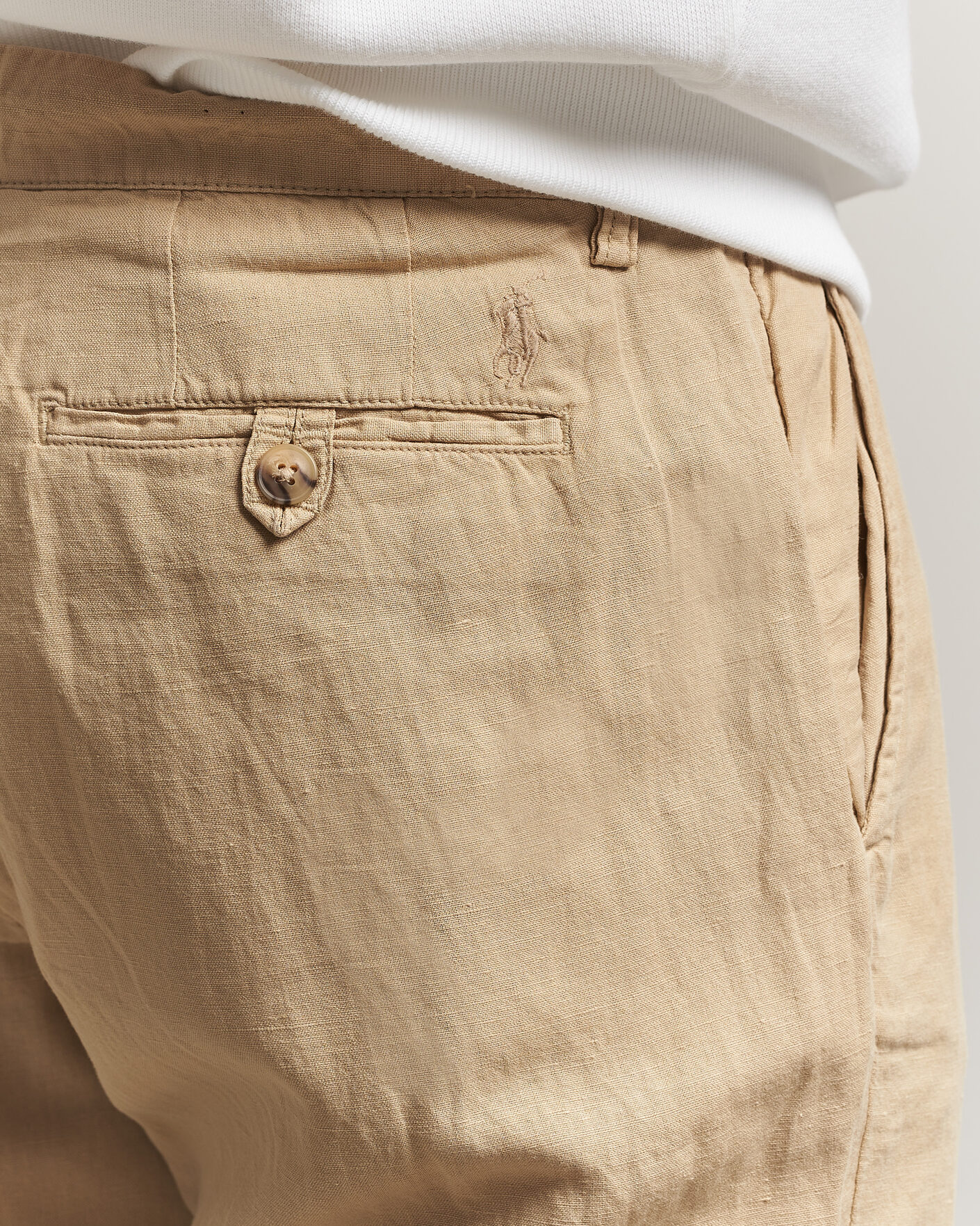 Herre | Bukser | Polo Ralph Lauren | Linen Cotton Pants Coastal Beige