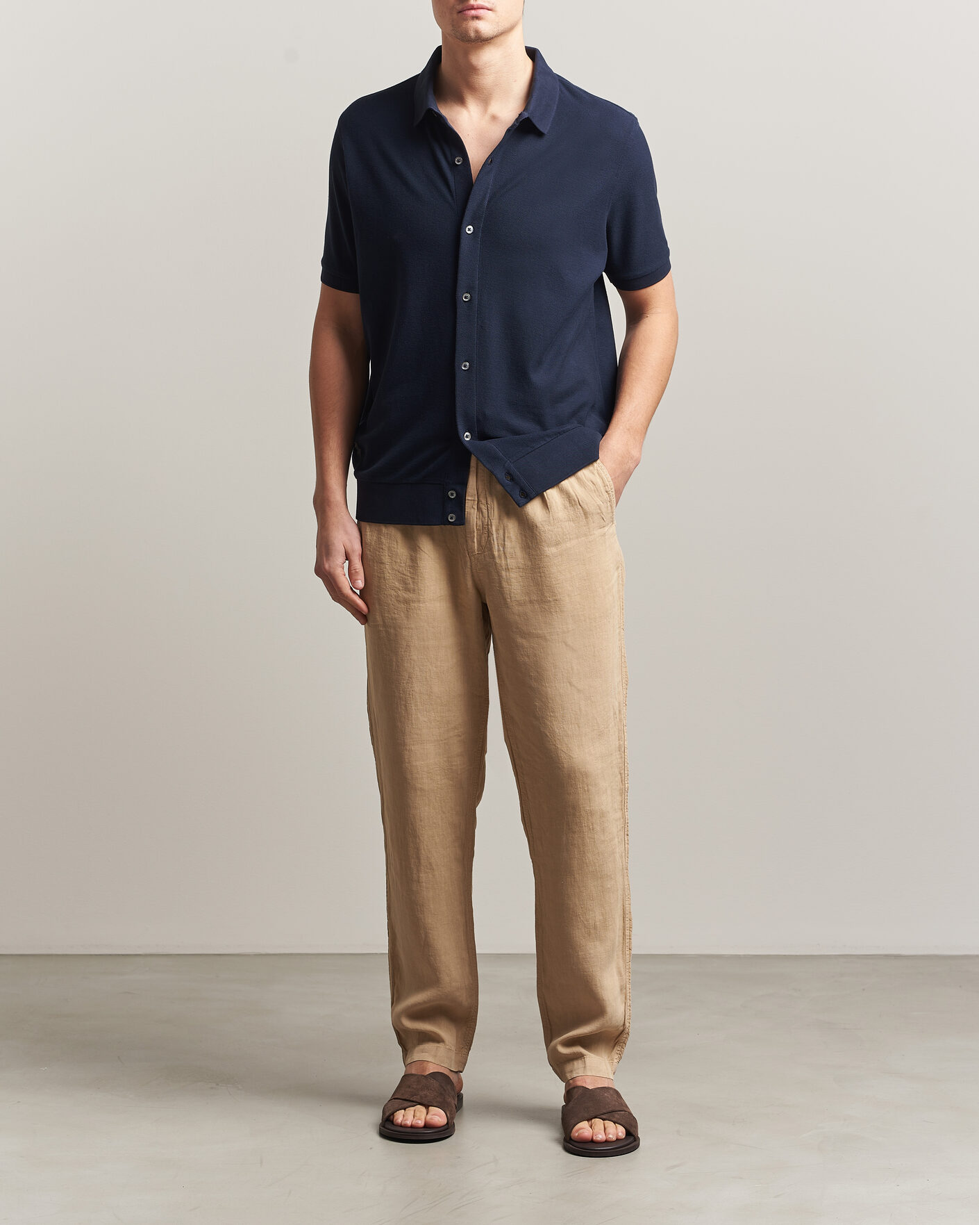 Herre | Bukser | Polo Ralph Lauren | Prepster Linen Trousers Classic Khaki
