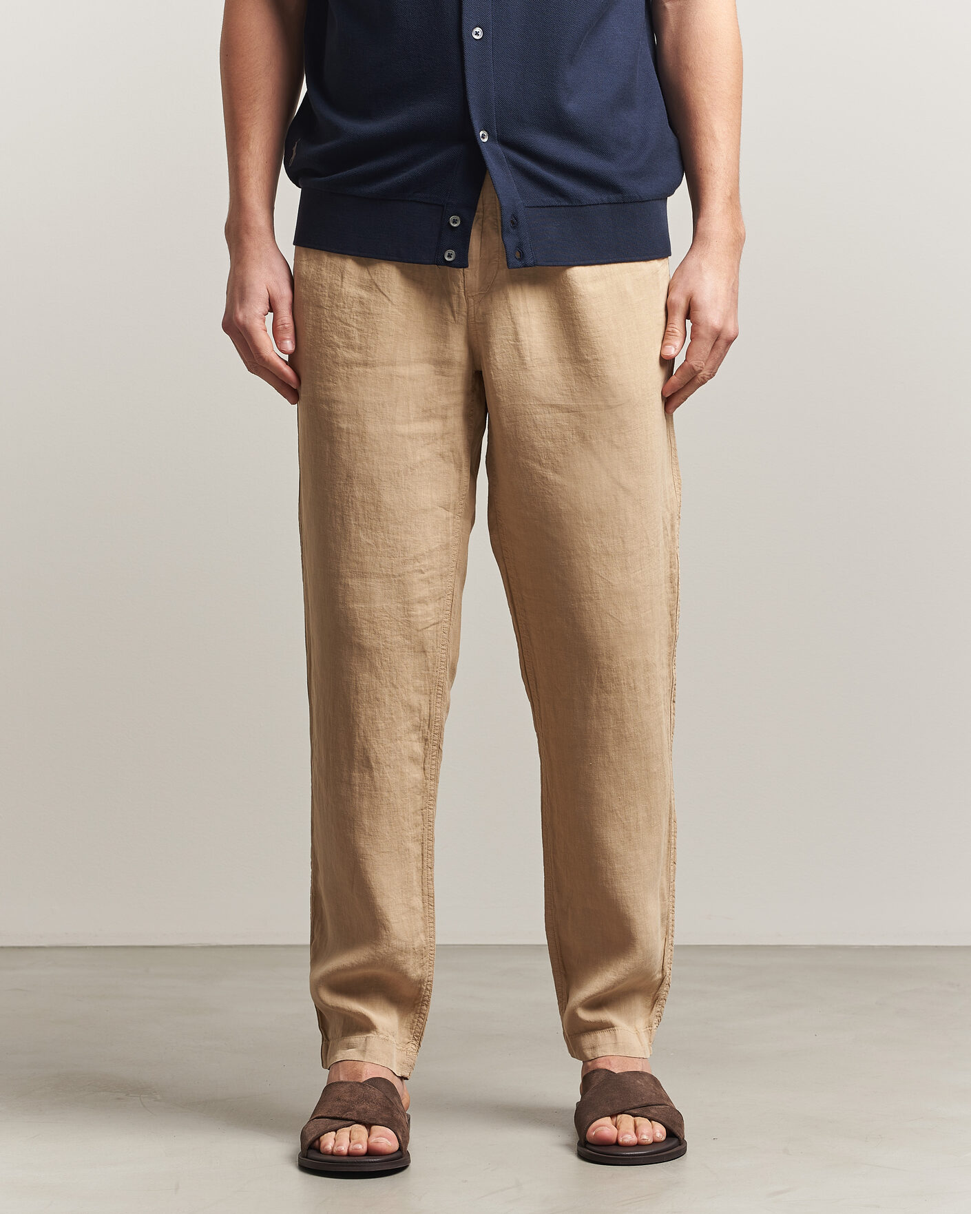Herre | Bukser | Polo Ralph Lauren | Prepster Linen Trousers Classic Khaki