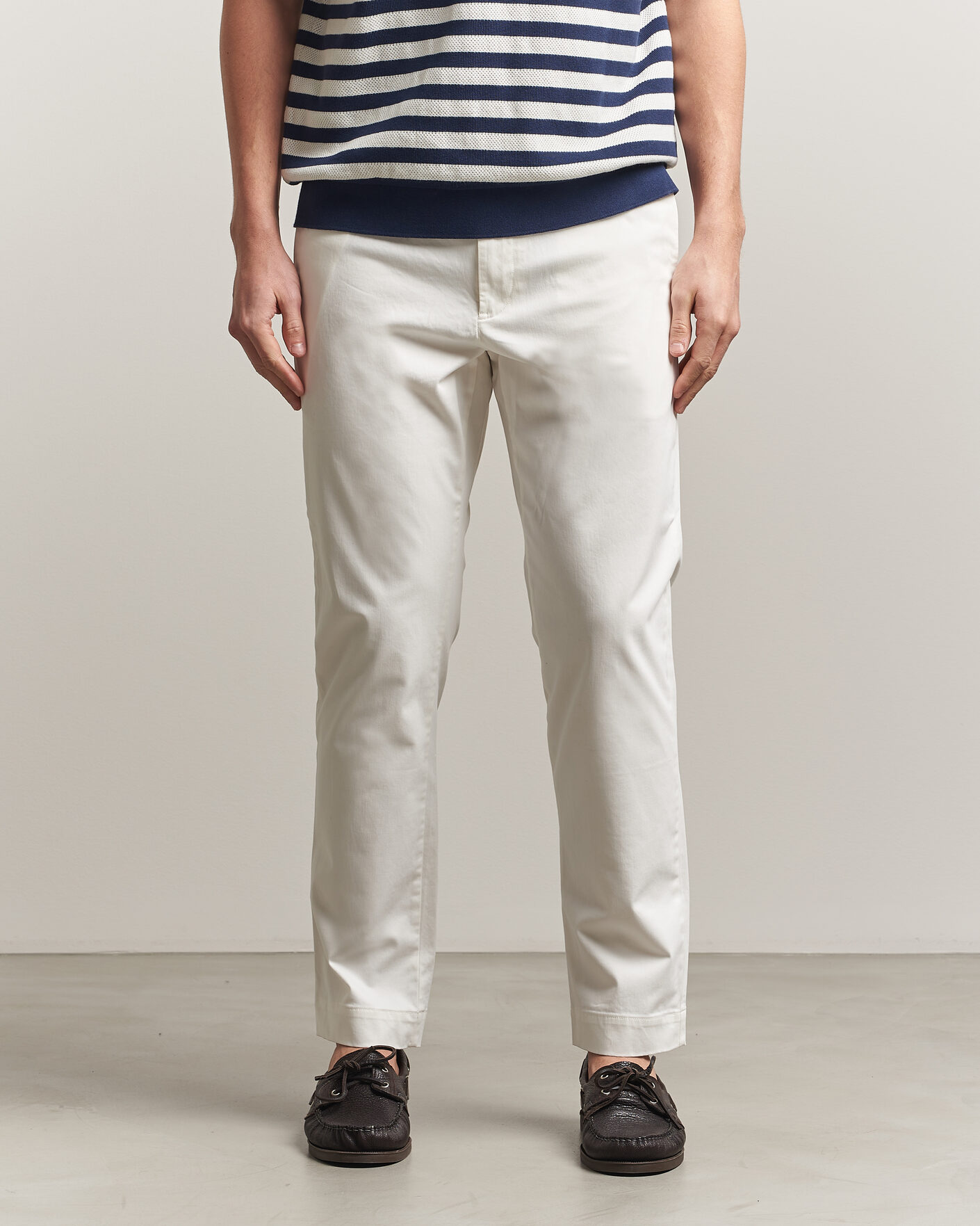 Herre | Bukser | Polo Ralph Lauren | Jarrett Satin Chinos Deckwash White