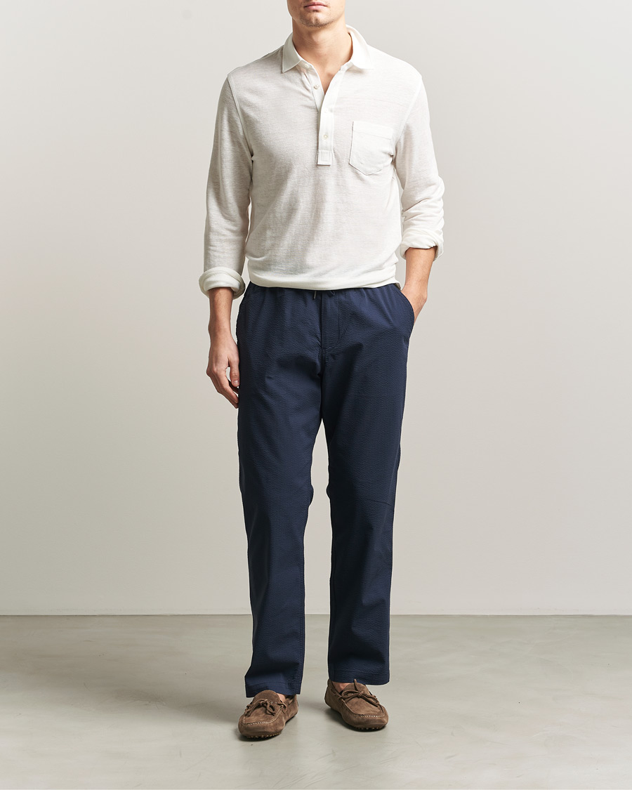 Herre | Bukser | Polo Ralph Lauren | Seersucker Pants Newport Navy