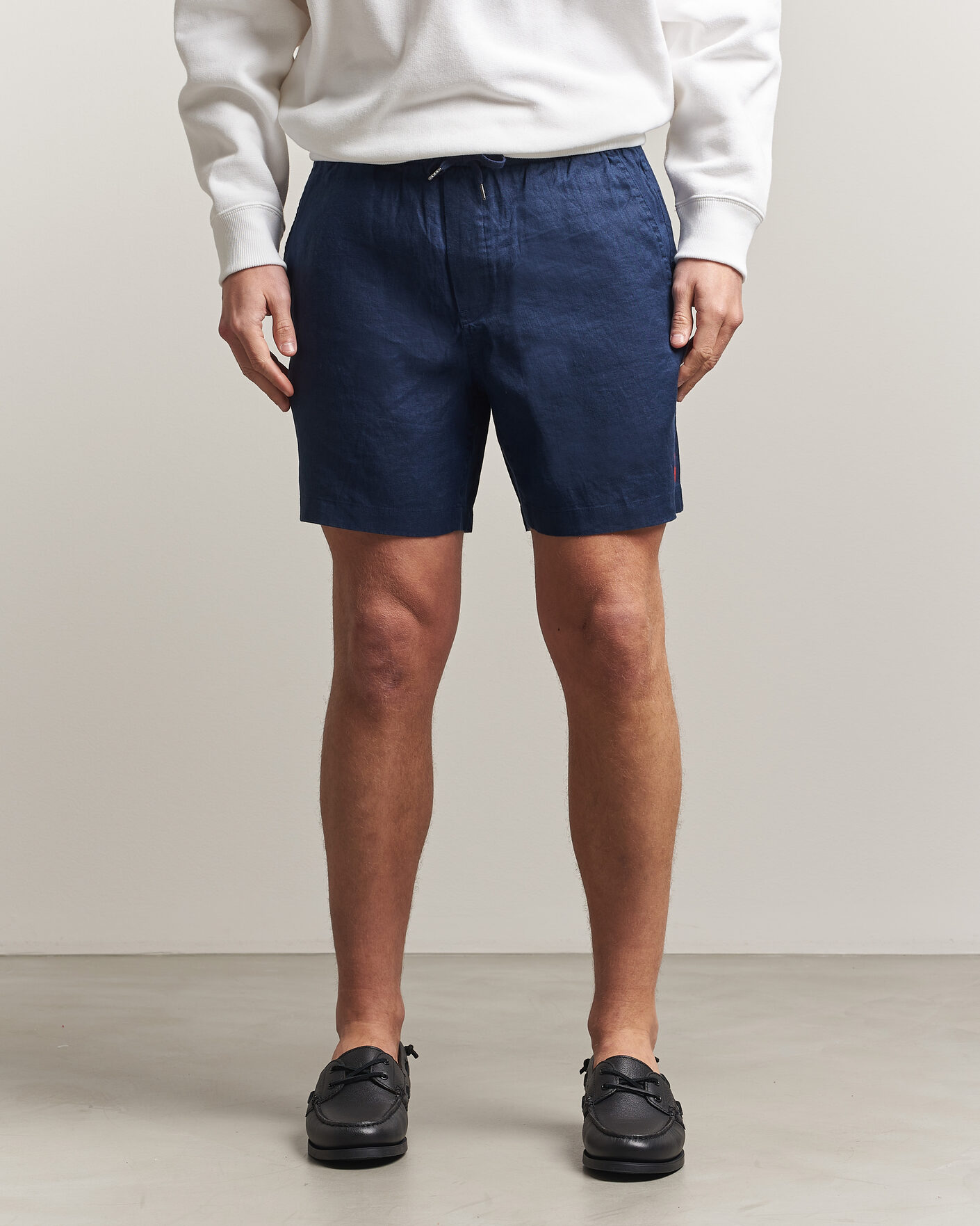 Herre | Shorts | Polo Ralph Lauren | Dyed Linen Shorts Newport Navy