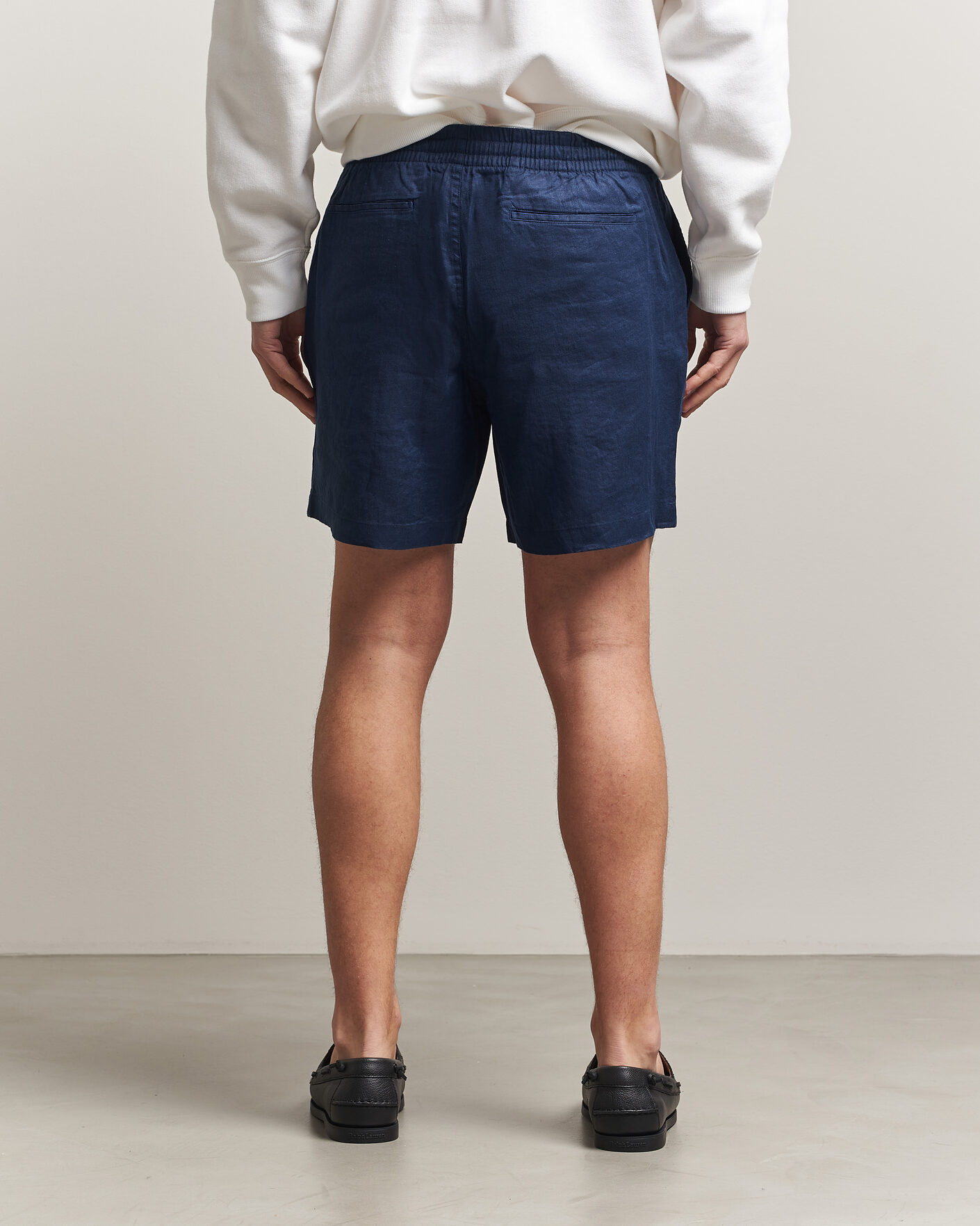 Herre | Shorts | Polo Ralph Lauren | Dyed Linen Shorts Newport Navy