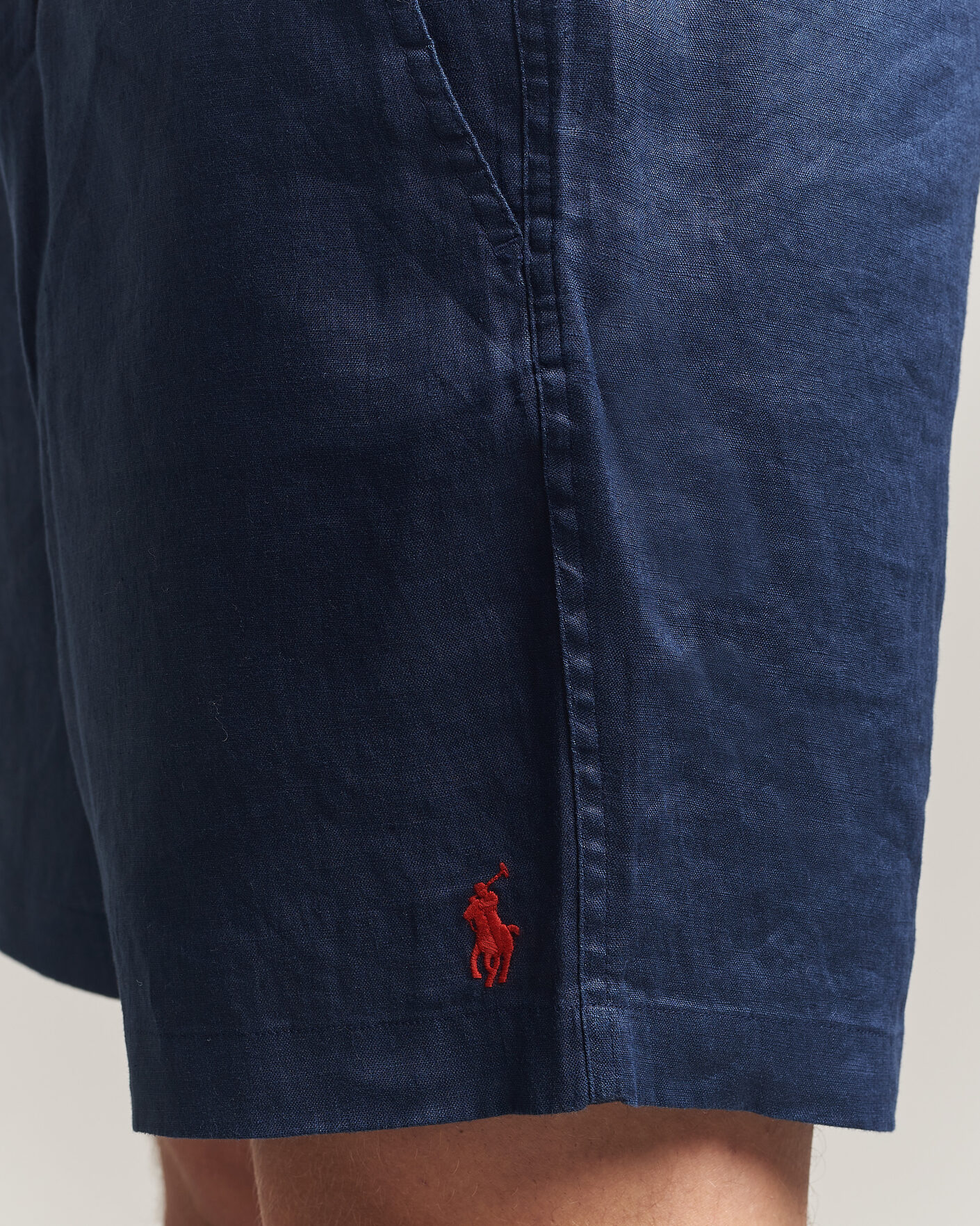 Herre | Shorts | Polo Ralph Lauren | Dyed Linen Shorts Newport Navy