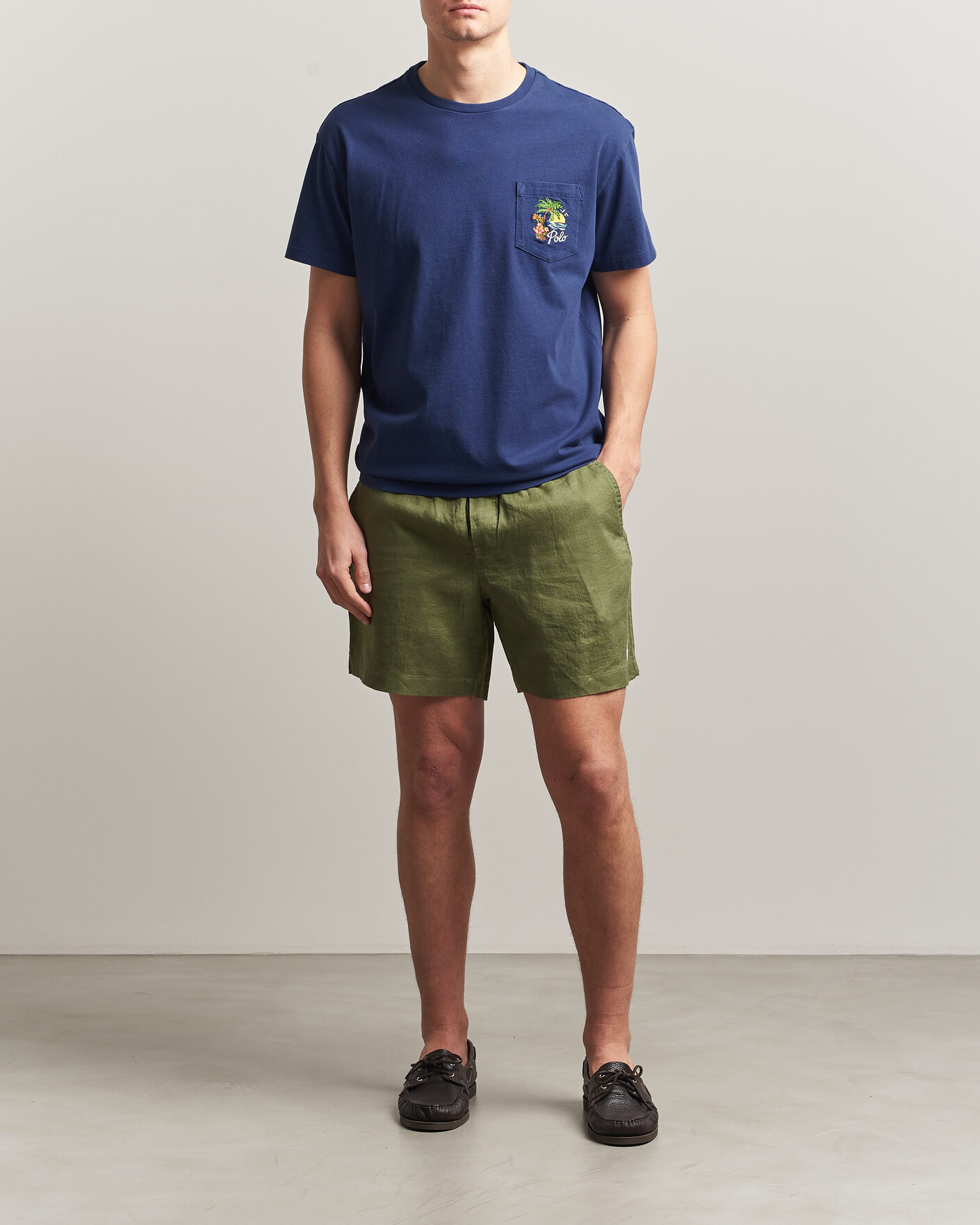 Herre | Shorts | Polo Ralph Lauren | Dyed Linen Shorts Garden Trail