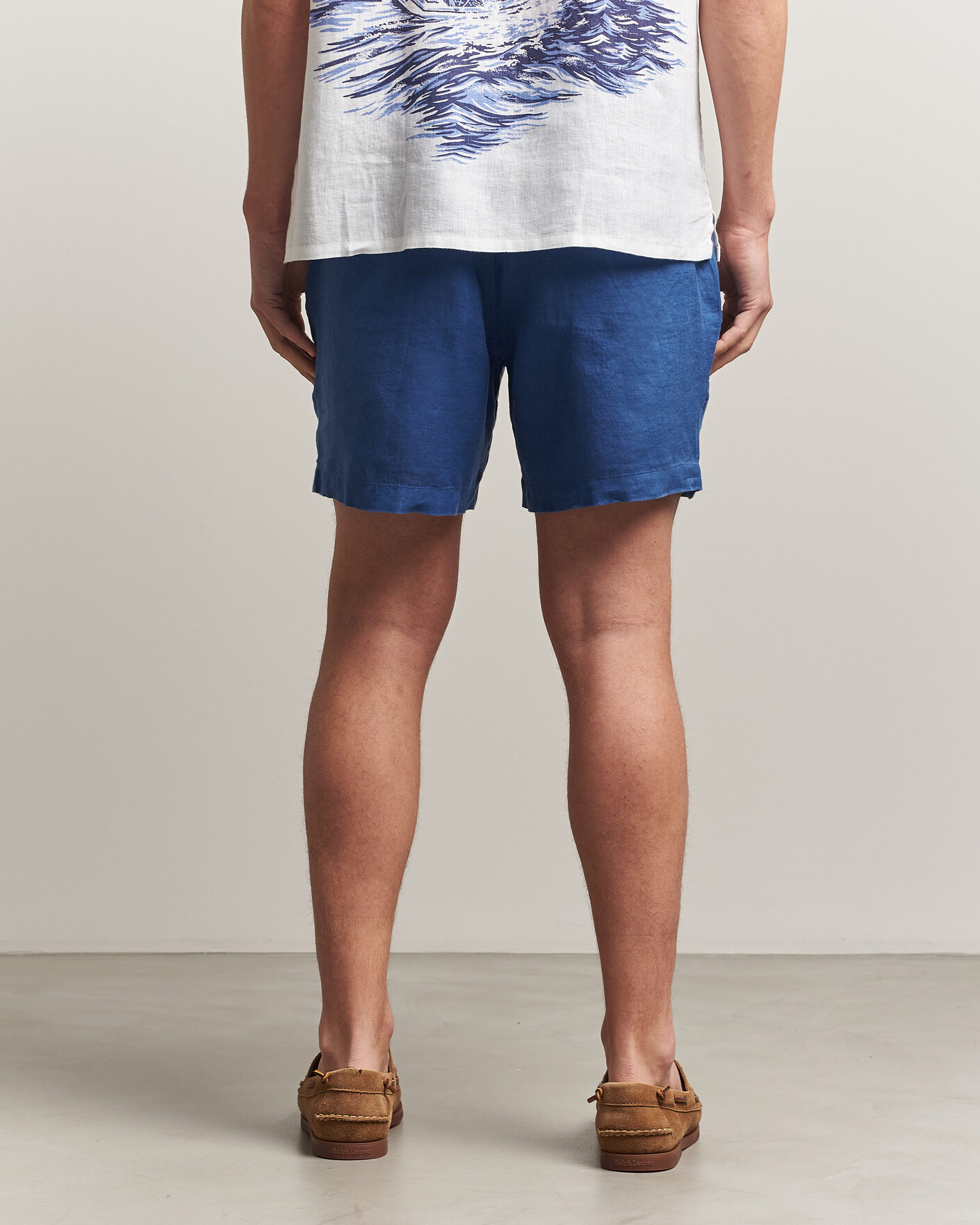 Herre | Shorts | Polo Ralph Lauren | Dyed Linen Shorts Dusty Azure