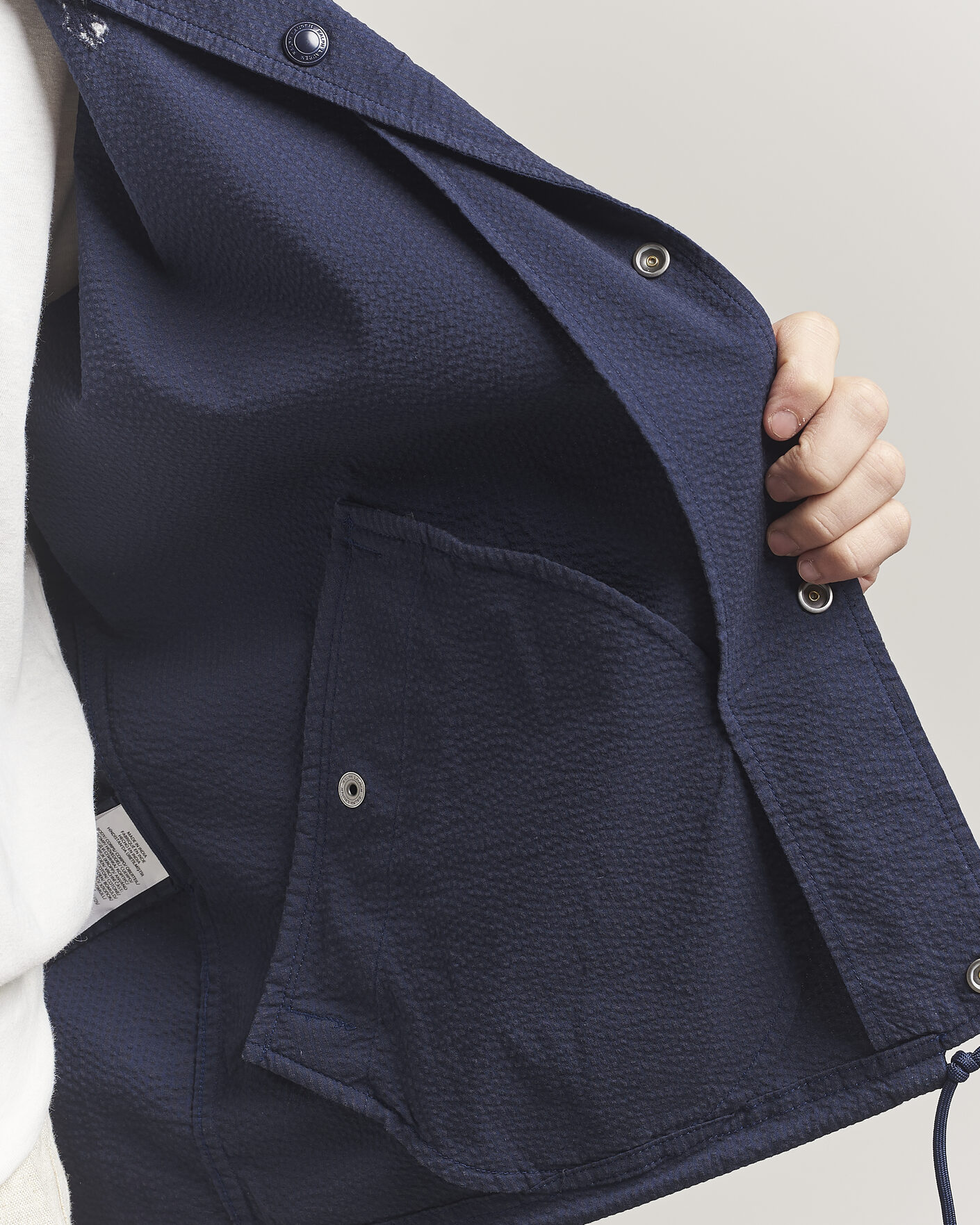 Herre | Jakker | Polo Ralph Lauren | Seersucker Windbreaker Jacket Newport Navy