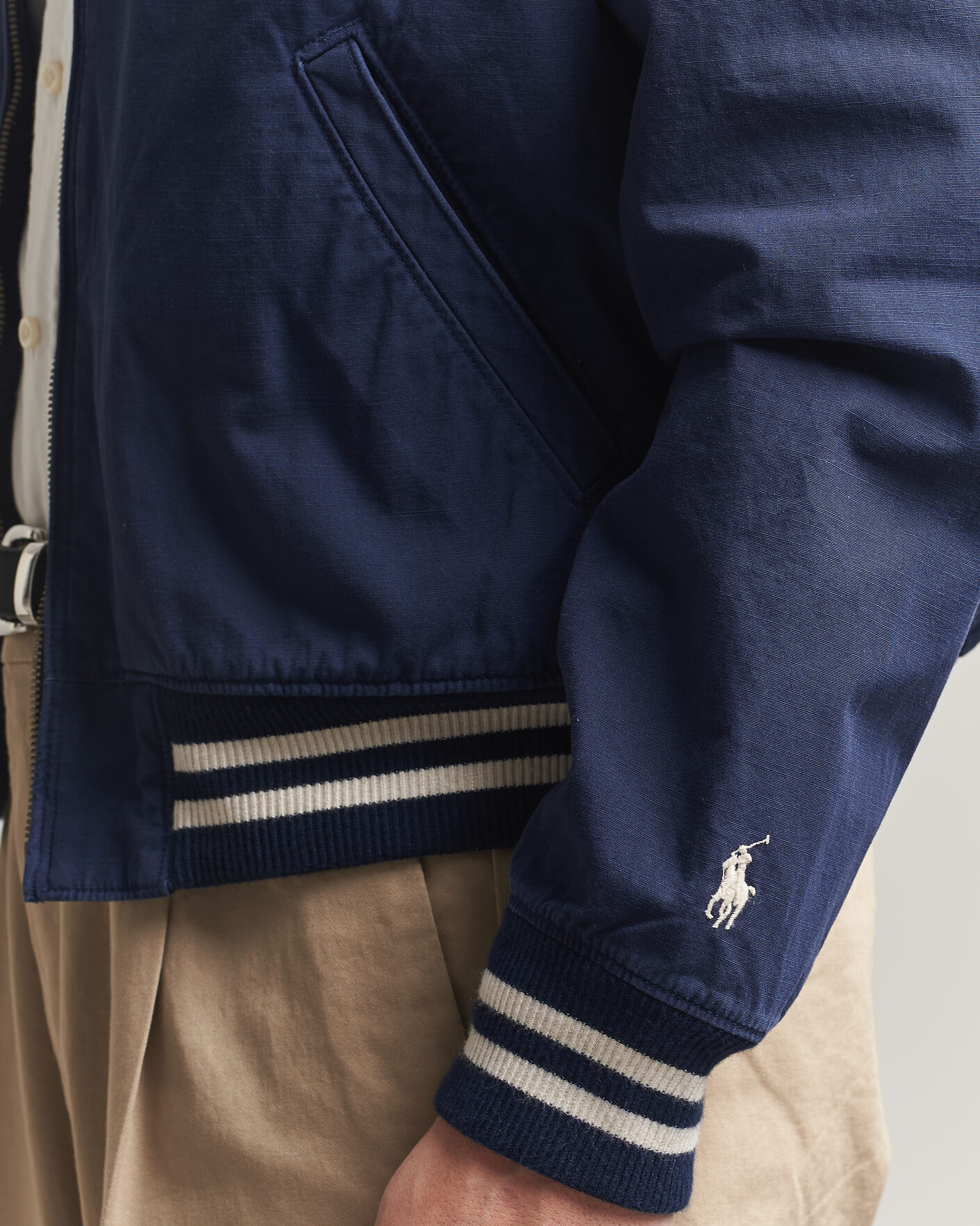 Herre | Jakker | Polo Ralph Lauren | Rustic Canvas Bomberjacket Newport Navy