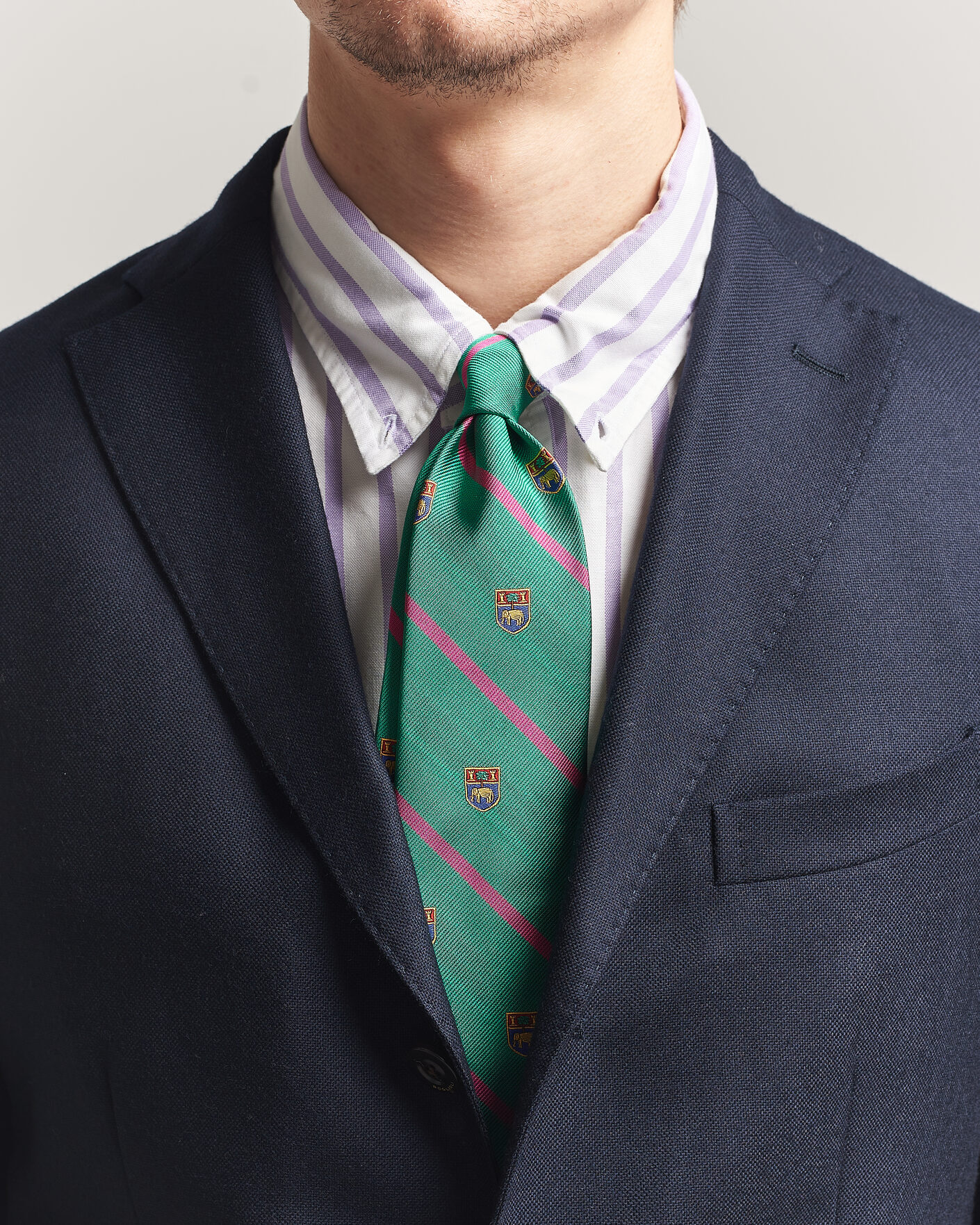 Herre | Slips | Polo Ralph Lauren | Elephant Palm Club Tie Green