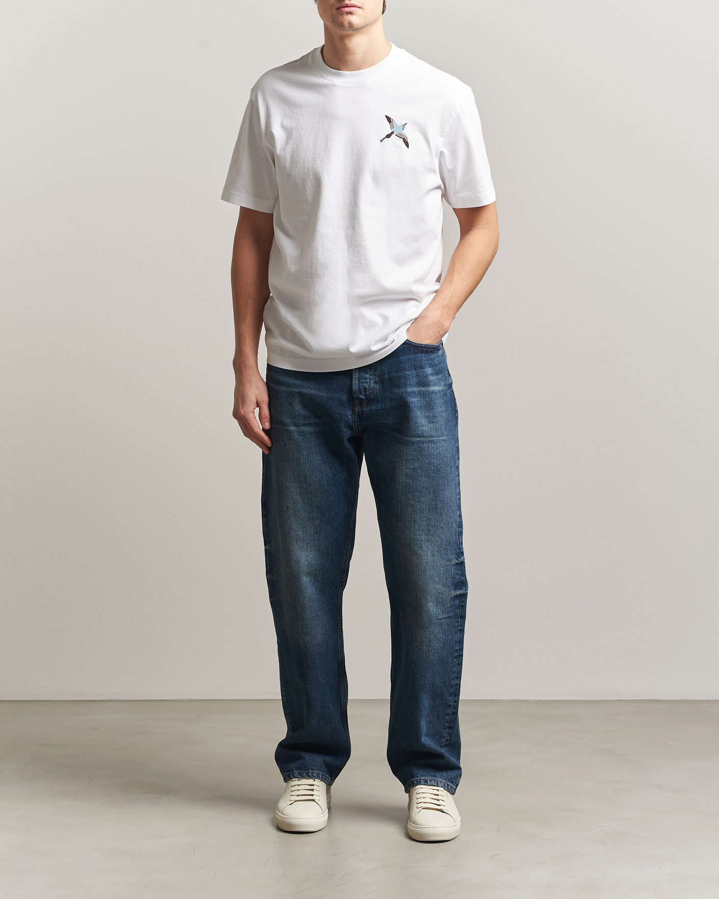 Herre | T-Shirts | Axel Arigato | Micro Bee Bird T-Shirt White