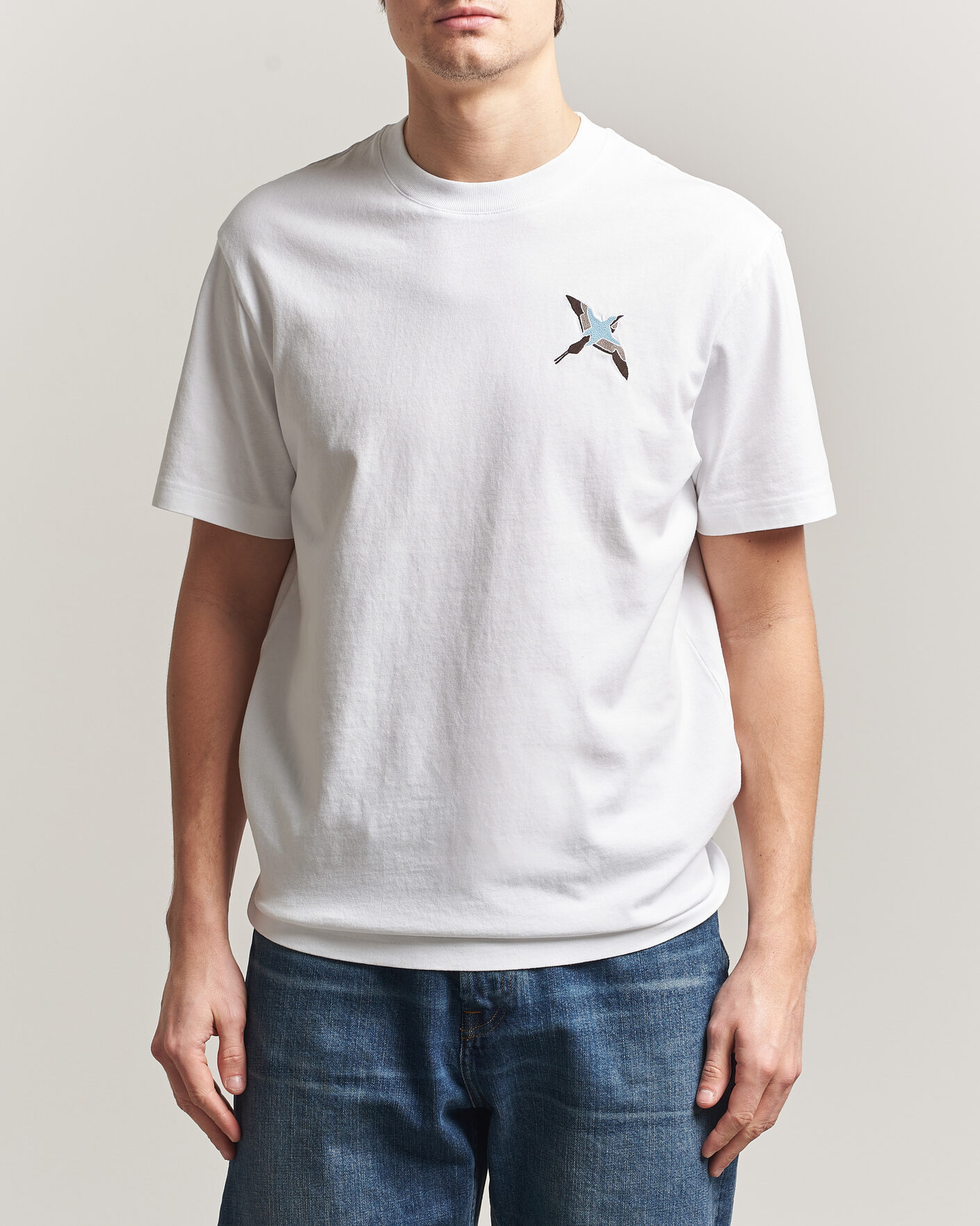Herre | T-Shirts | Axel Arigato | Micro Bee Bird T-Shirt White