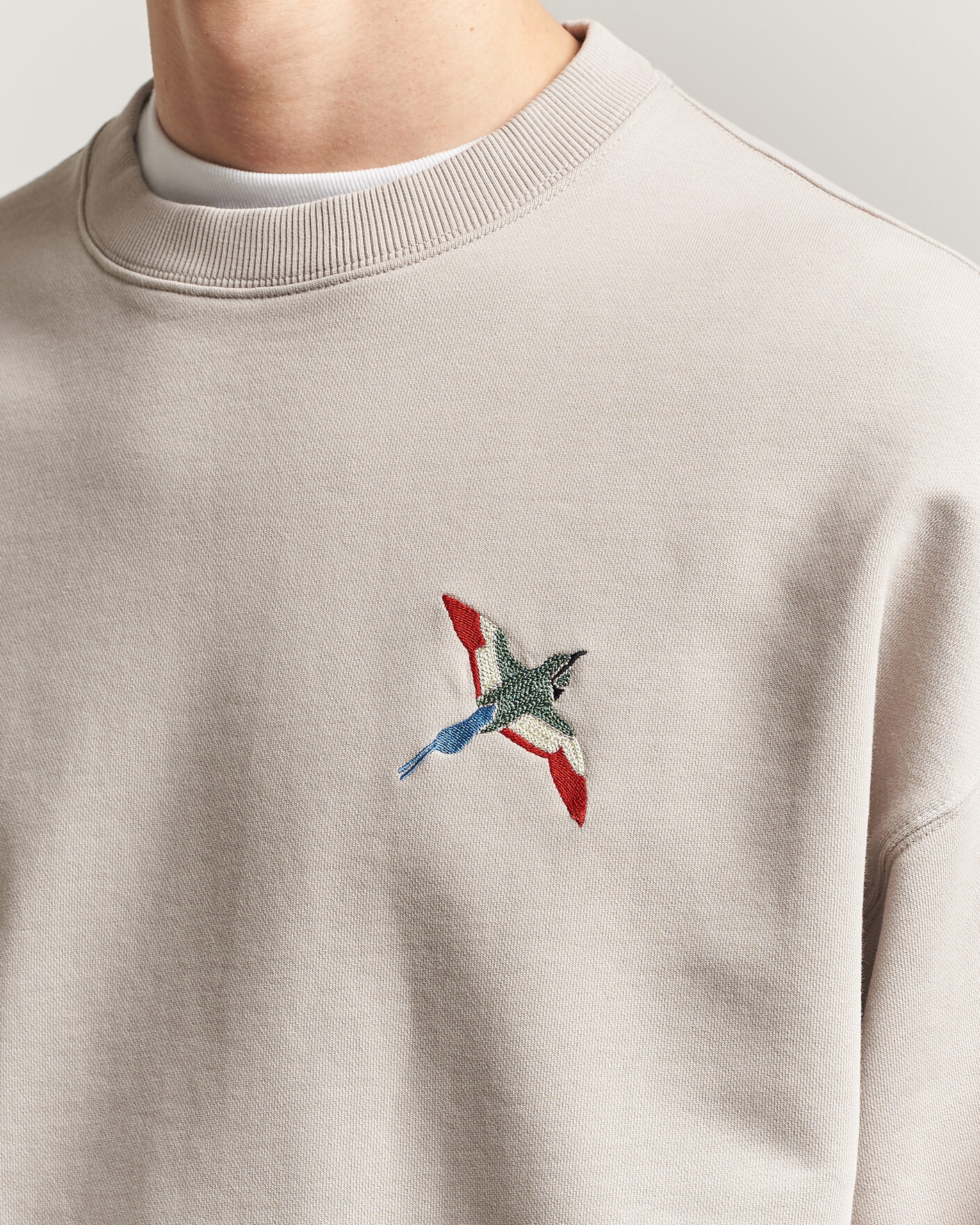 Herre | Gensere | Axel Arigato | Micro Bee Bird Sweatshirt Stone